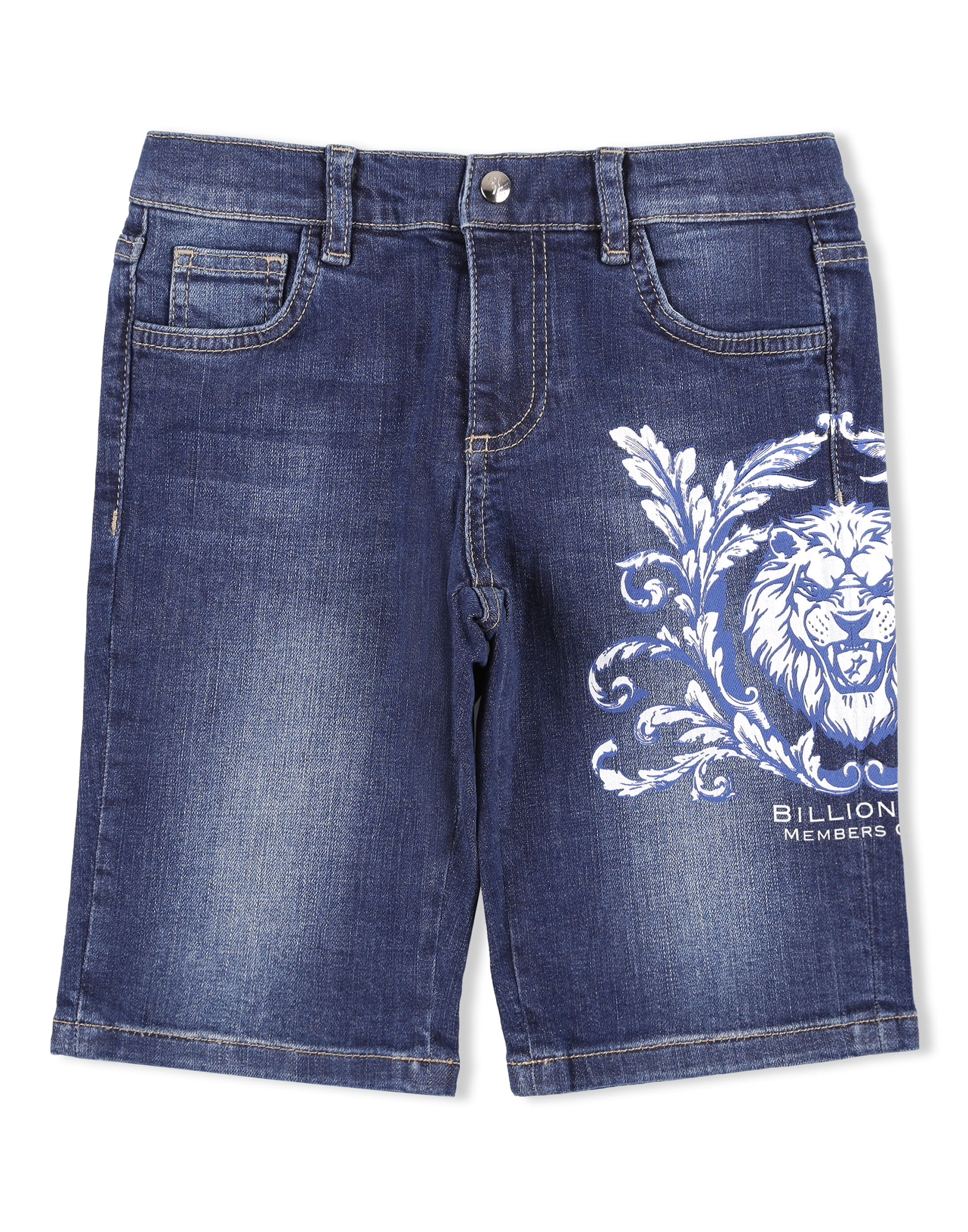 Billionaire Short Denim Trousers Lion