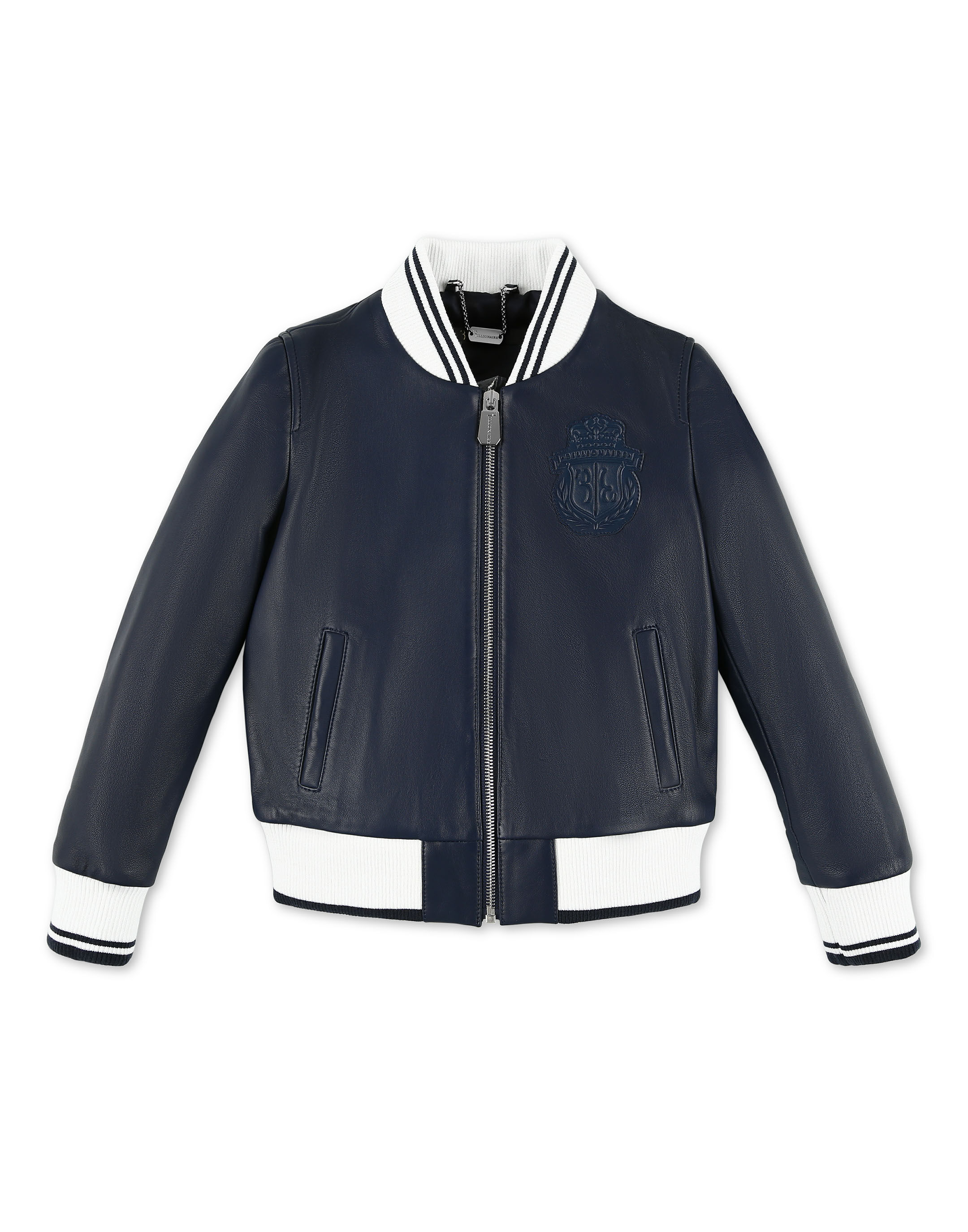 Billionaire Leather Bomber Crest