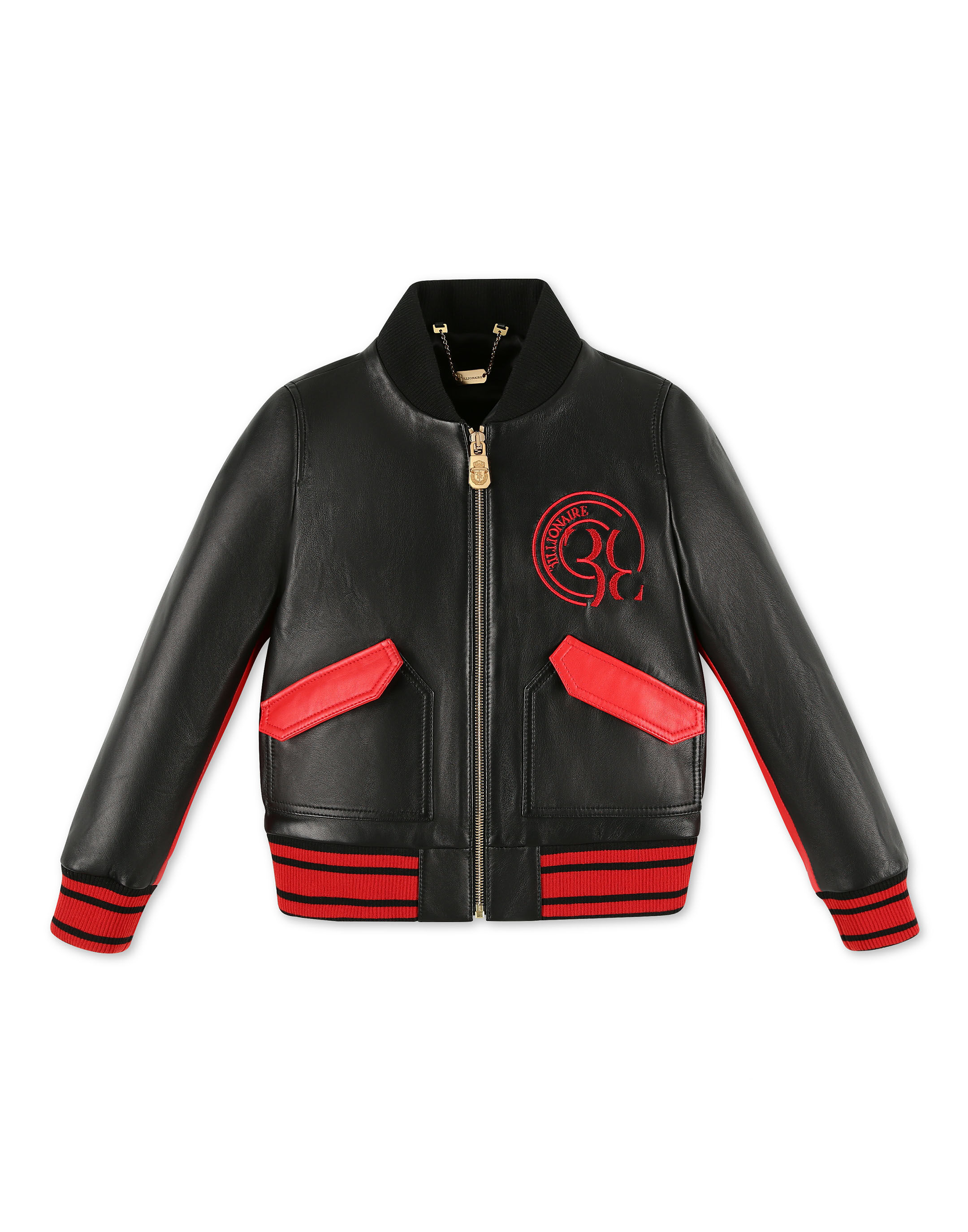 Billionaire Leather Bomber Double B