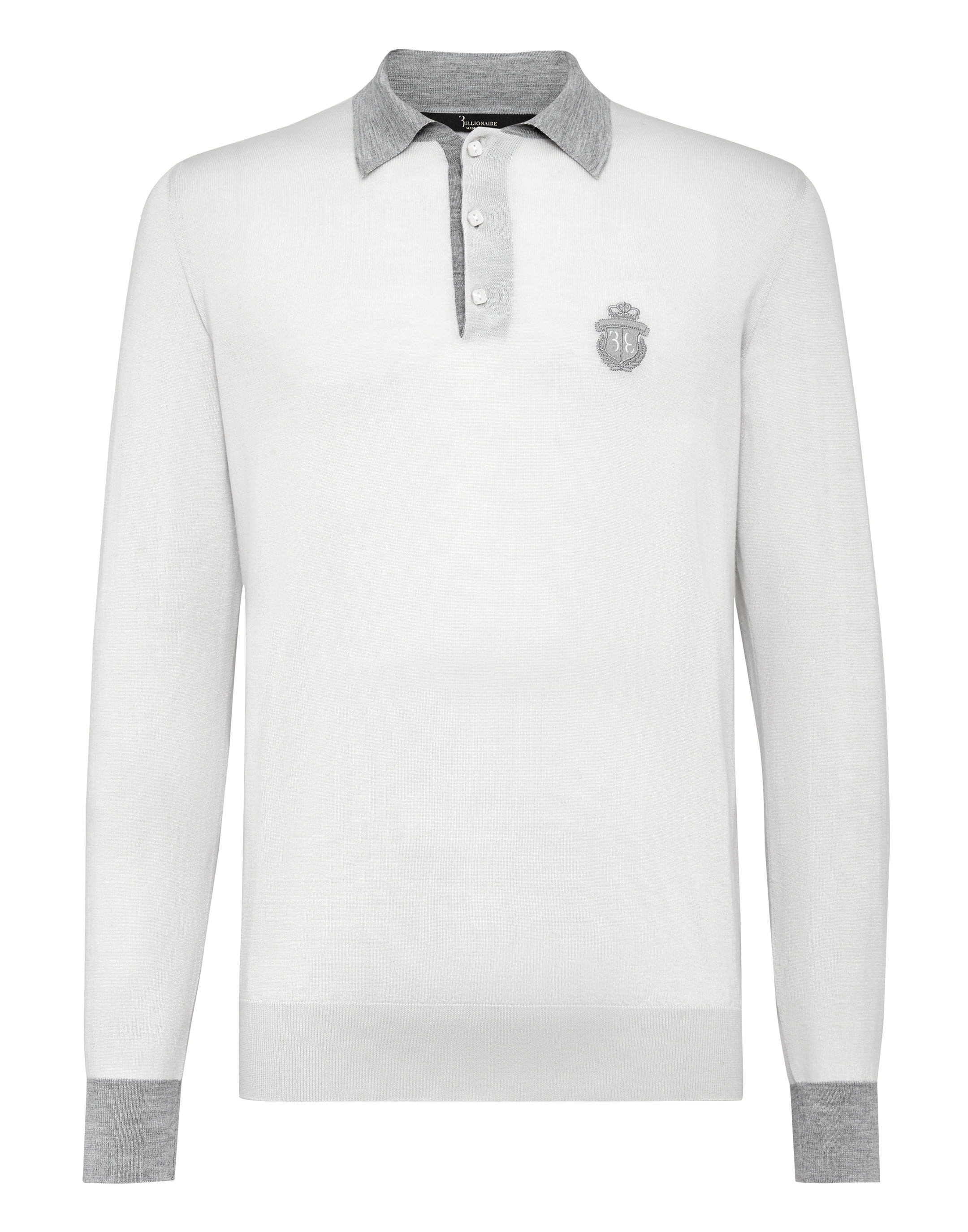 Billionaire Pullover Polo-Neck LS Crest