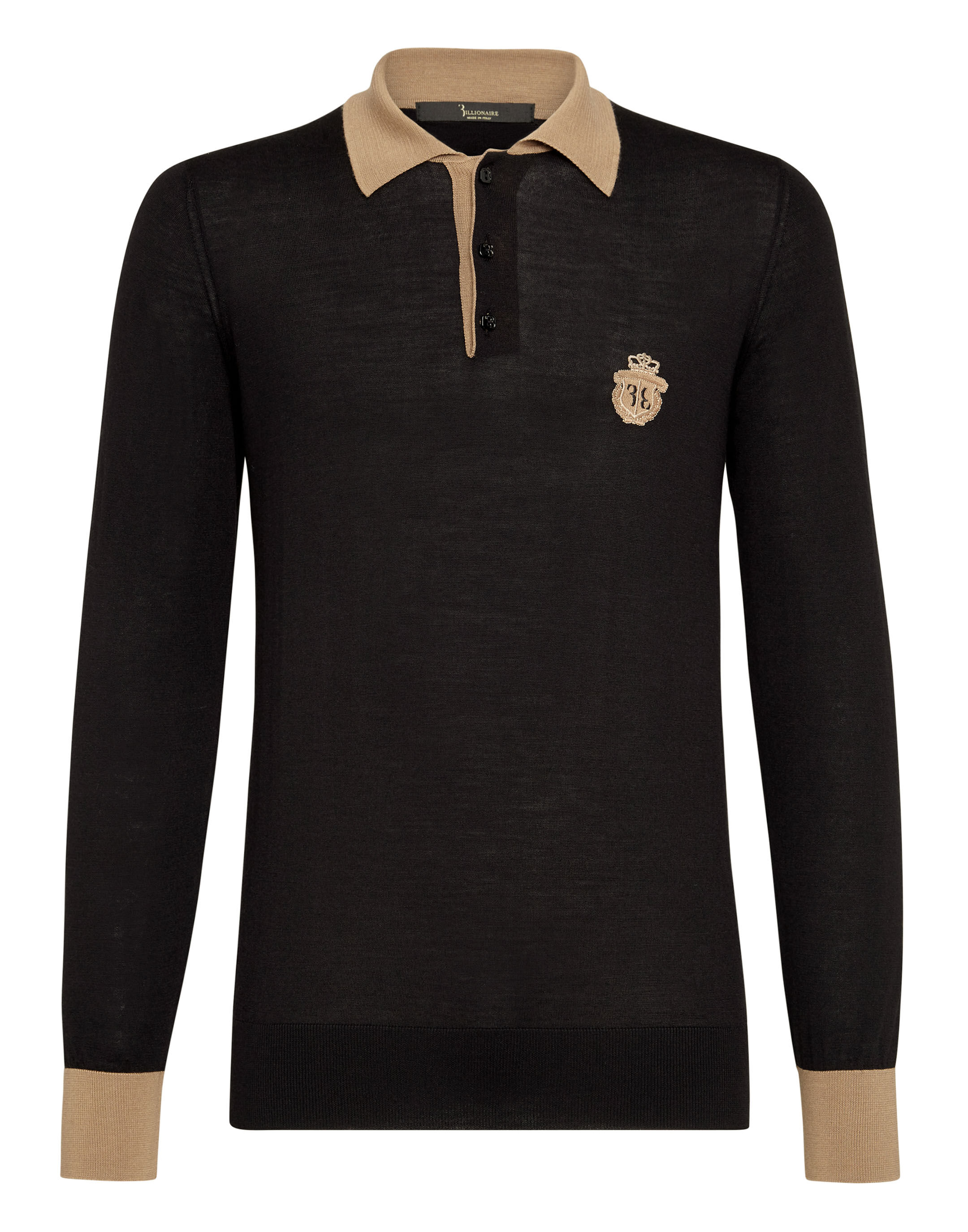 Billionaire Pullover Polo-Neck LS Crest