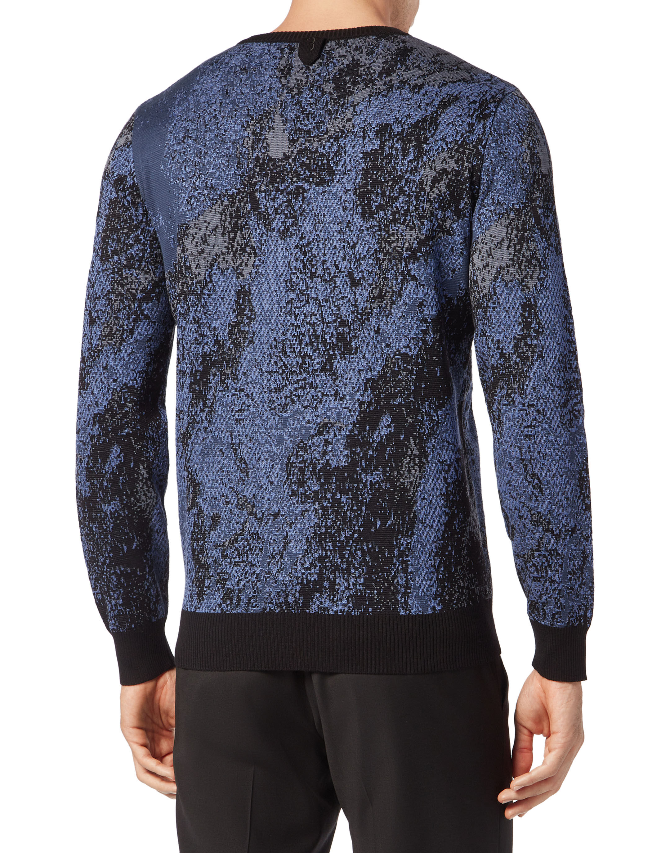 Billionaire Jacquard Cotton Wool Roundneck