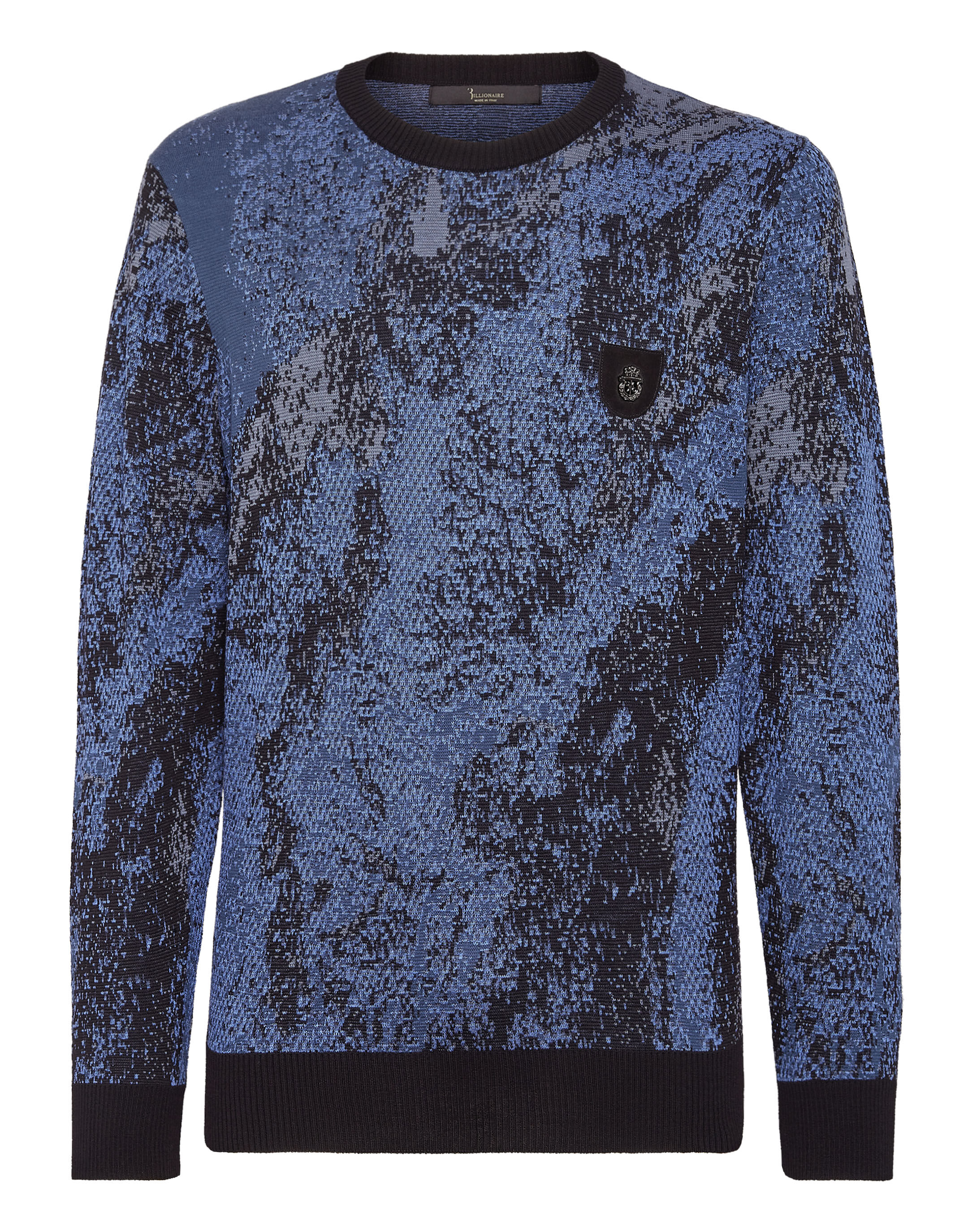 Billionaire Jacquard Cotton Wool Roundneck