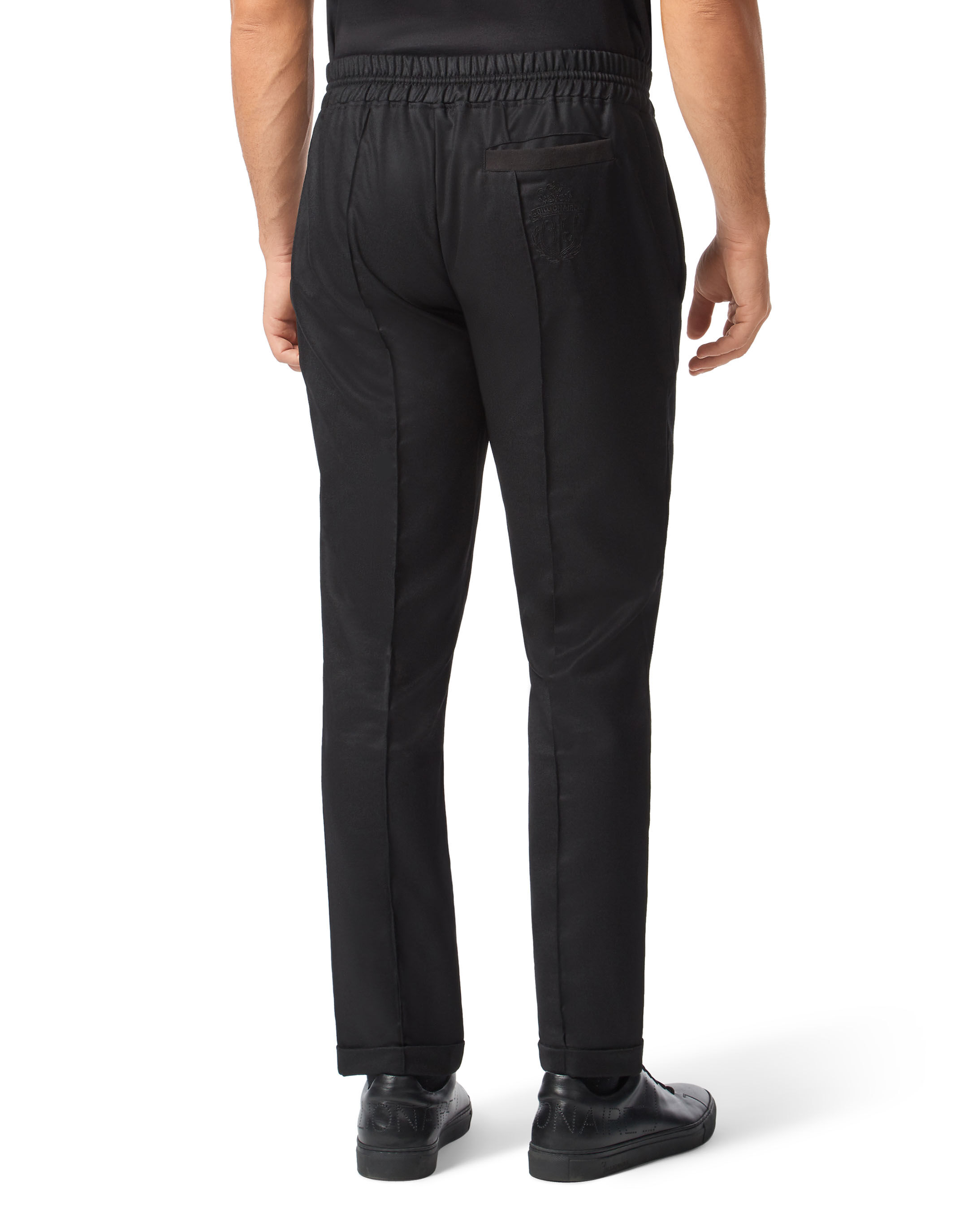 Billionaire Wool Long Trousers Crest