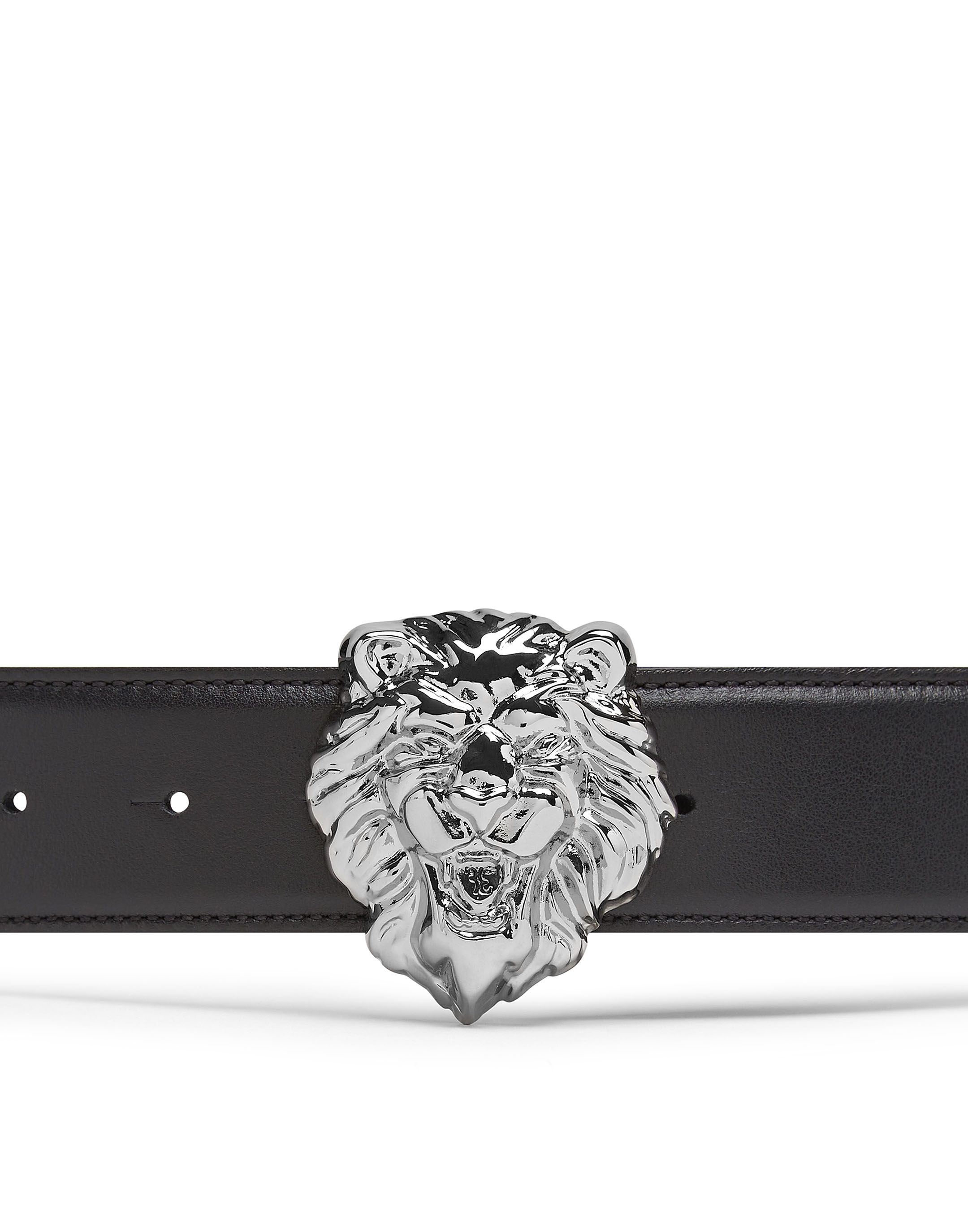 Billionaire Leather Belt Lion