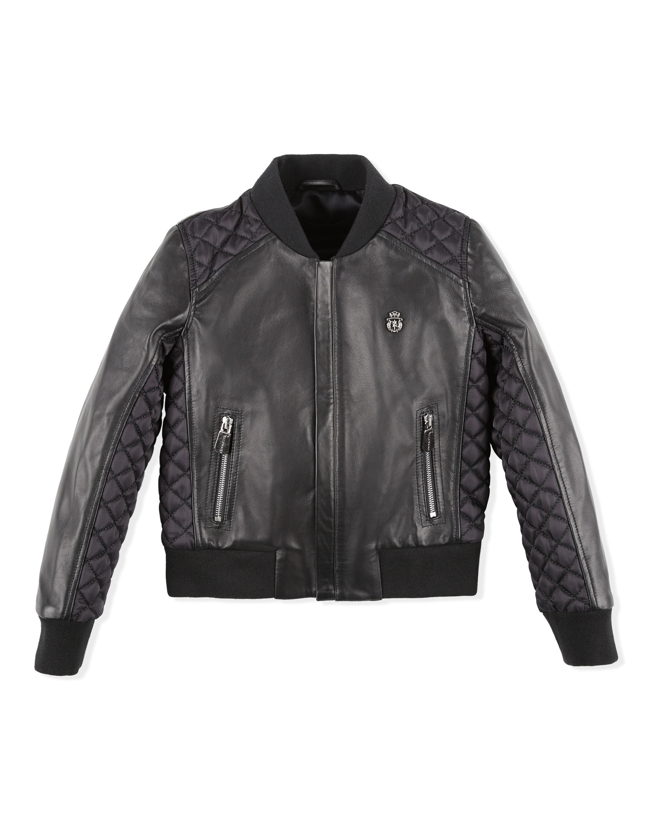 Billionaire Leather Bomber Crest