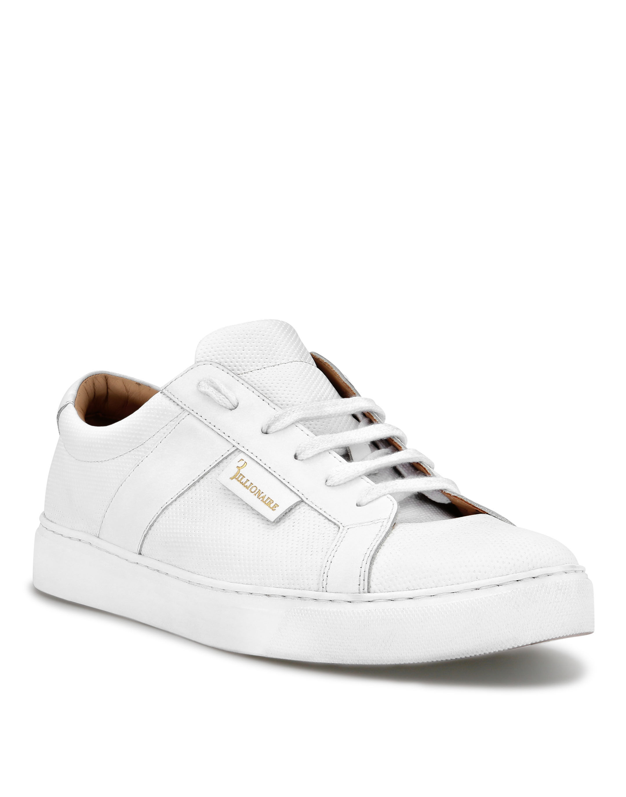 Billionaire Leather Lo-Top Sneakers