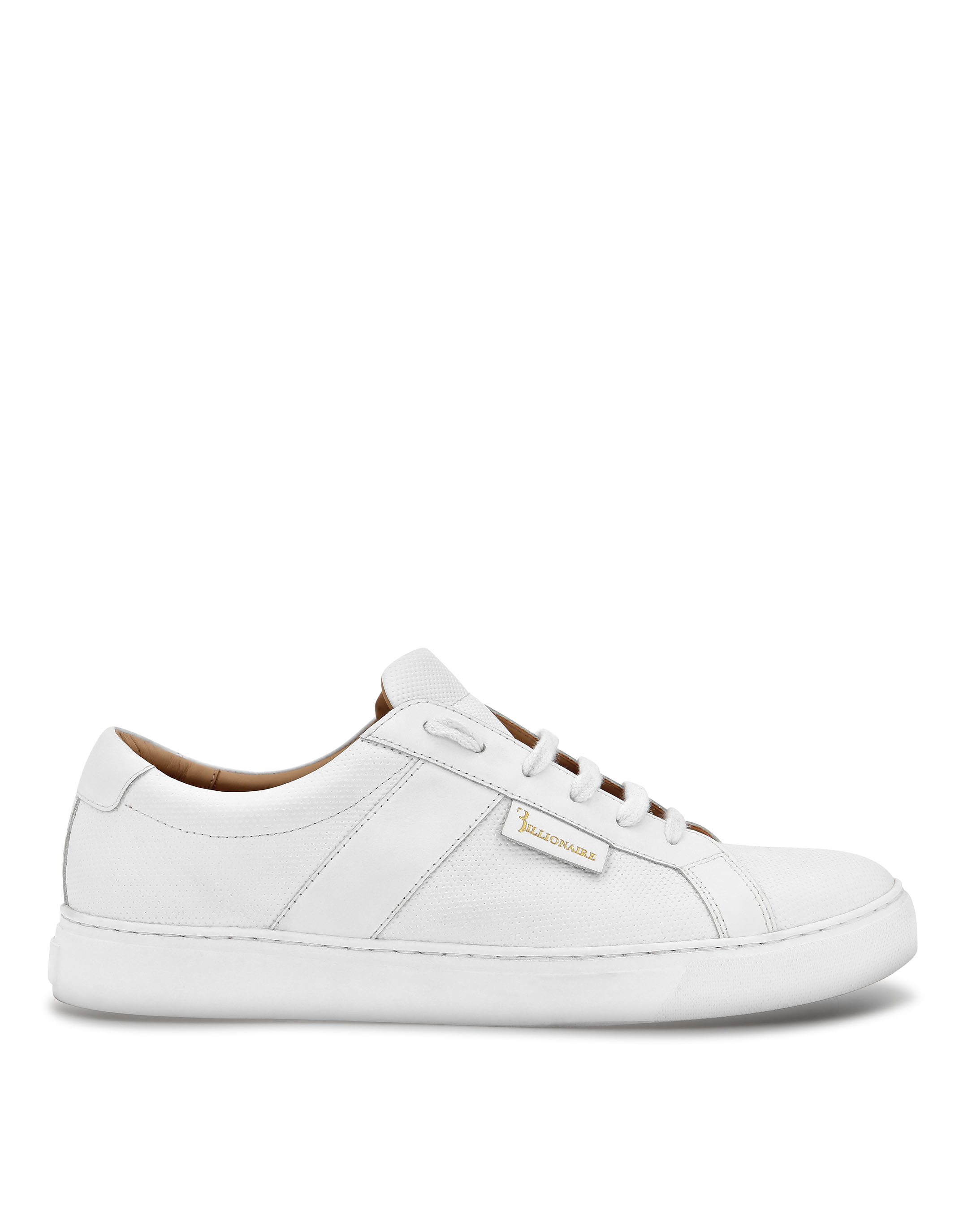 Billionaire Leather Lo-Top Sneakers