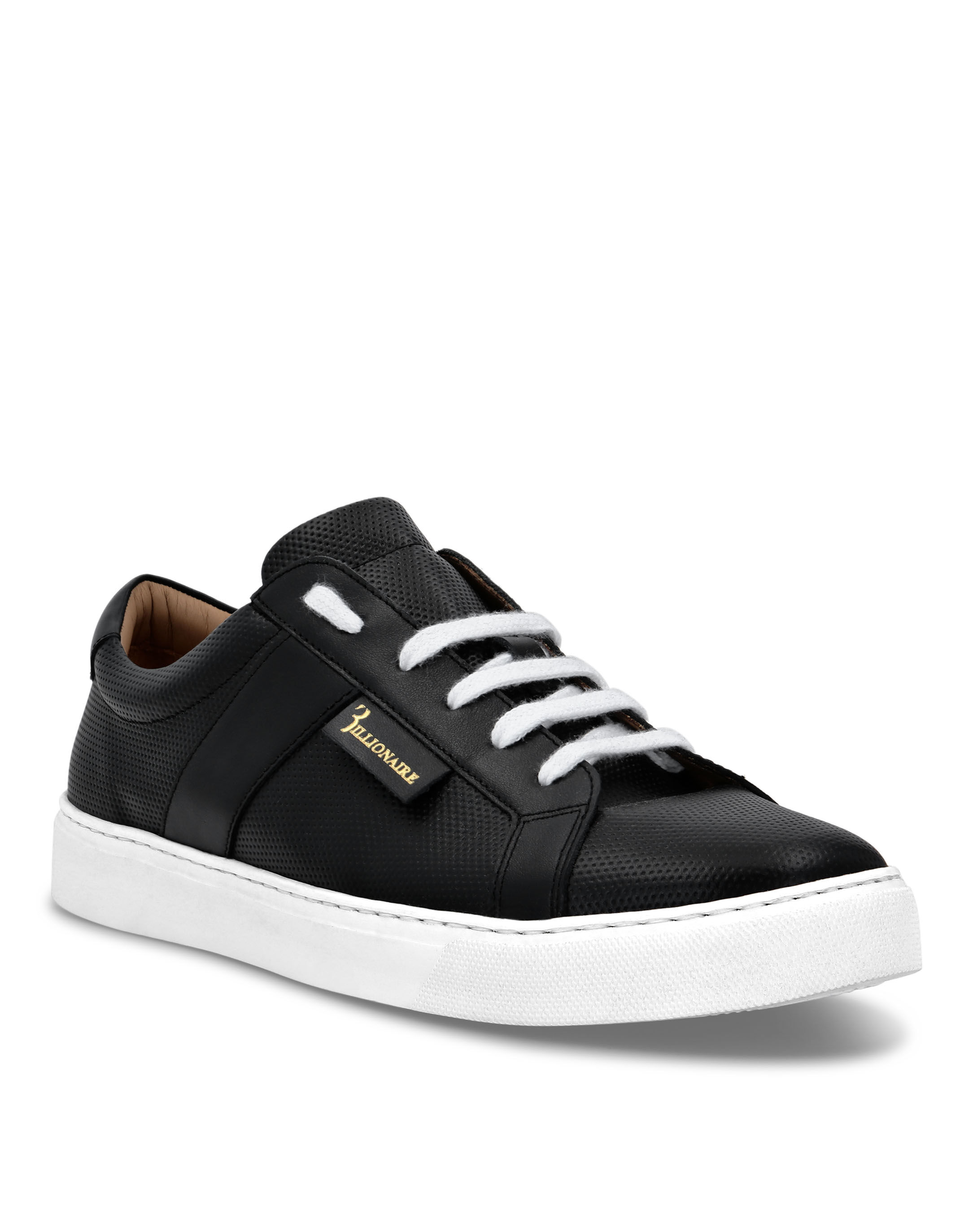 Billionaire Leather Lo-Top Sneakers