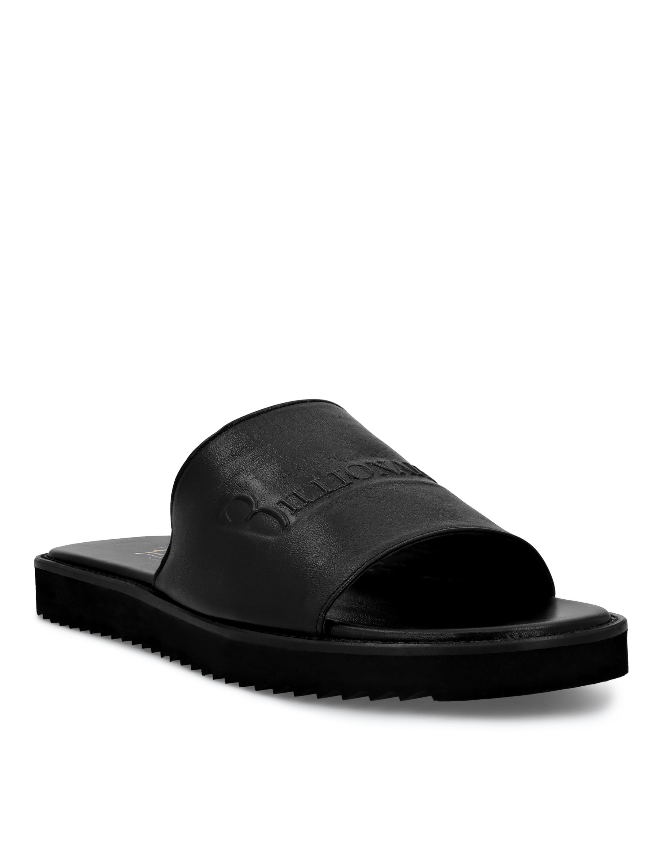 Billionaire Leather Flat Gummy Sandals