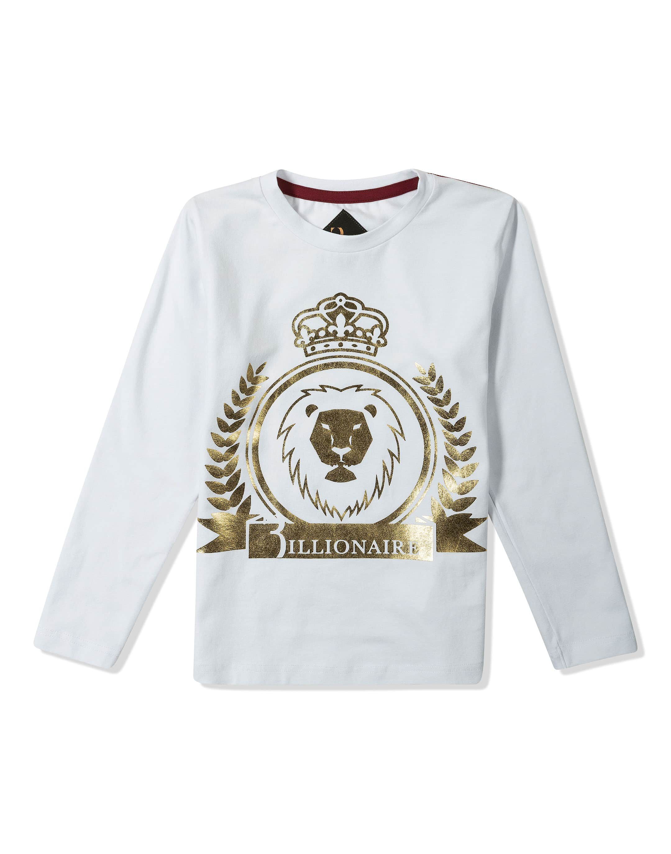 Billionaire T-shirt Round Neck LS "Royal Fly"