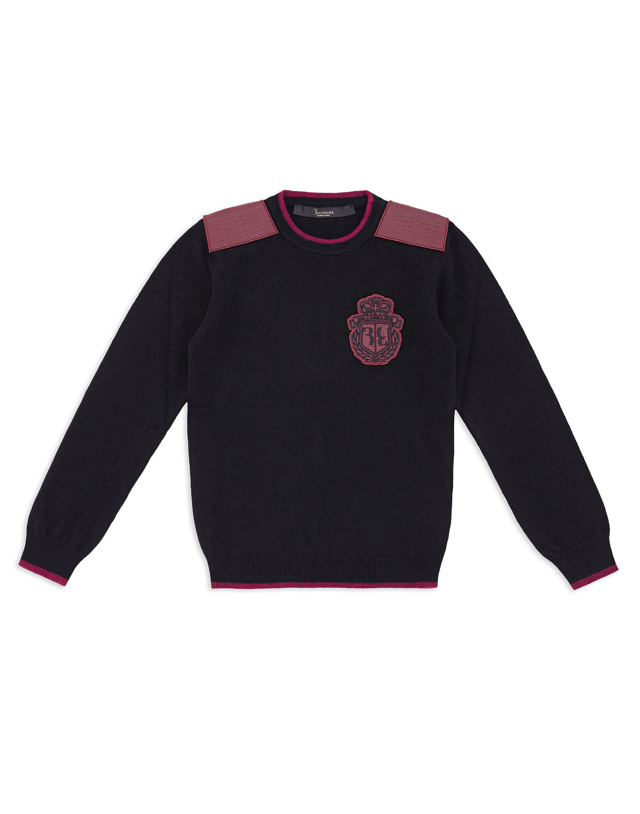 Billionaire Pullover Round Neck LS  Crest