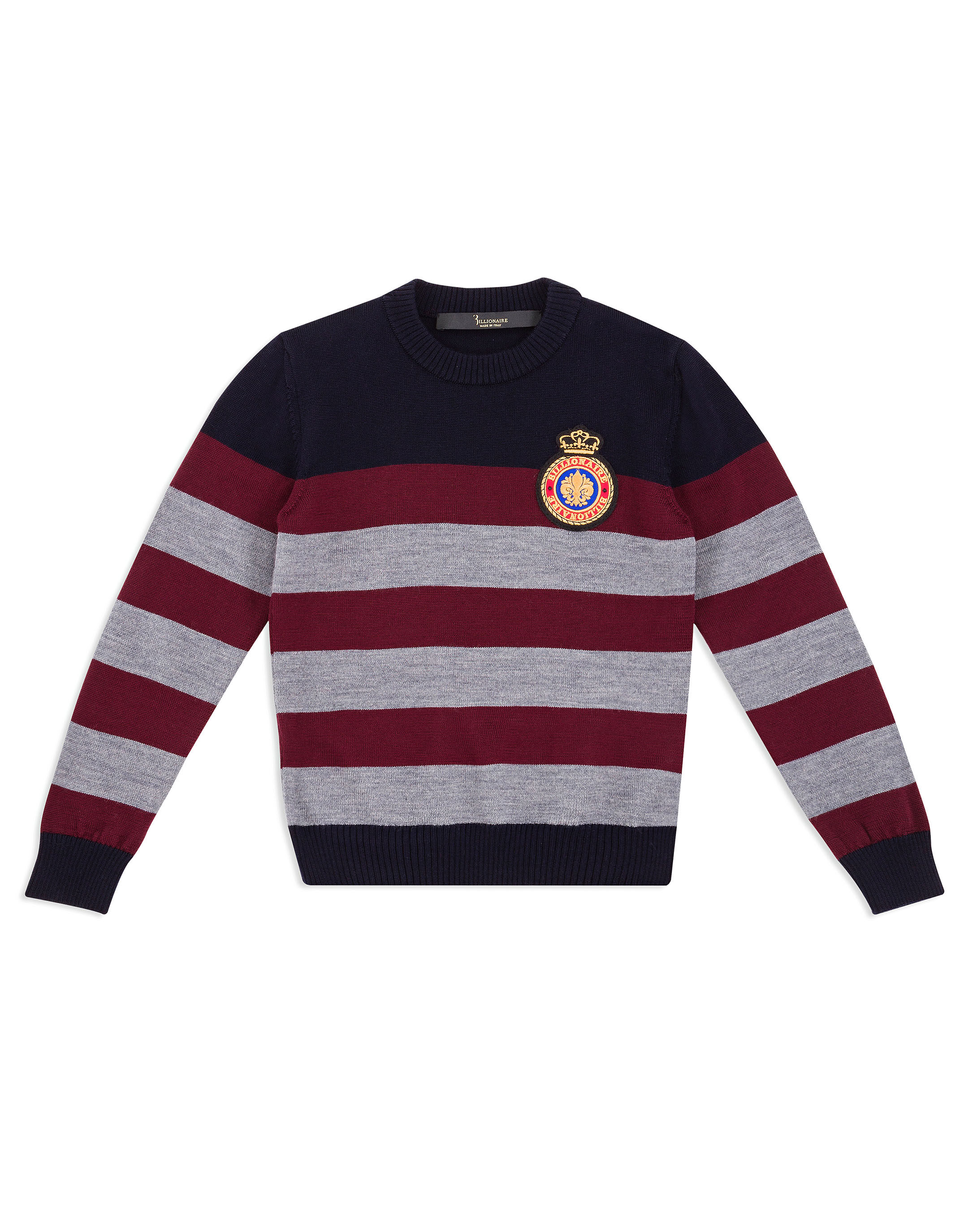 Billionaire Pullover Round Neck LS Crest