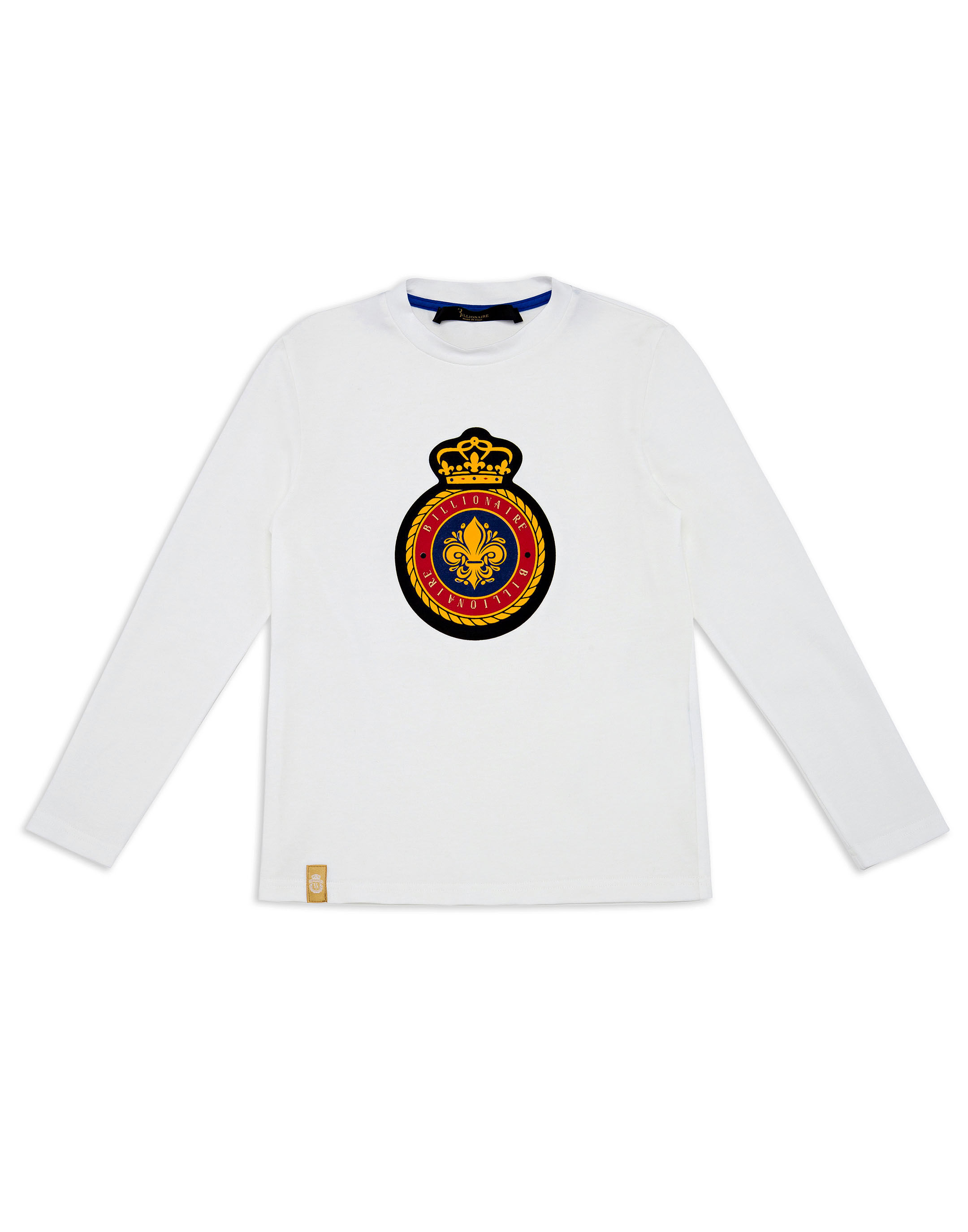 Billionaire T-shirt Round Neck LS Crest