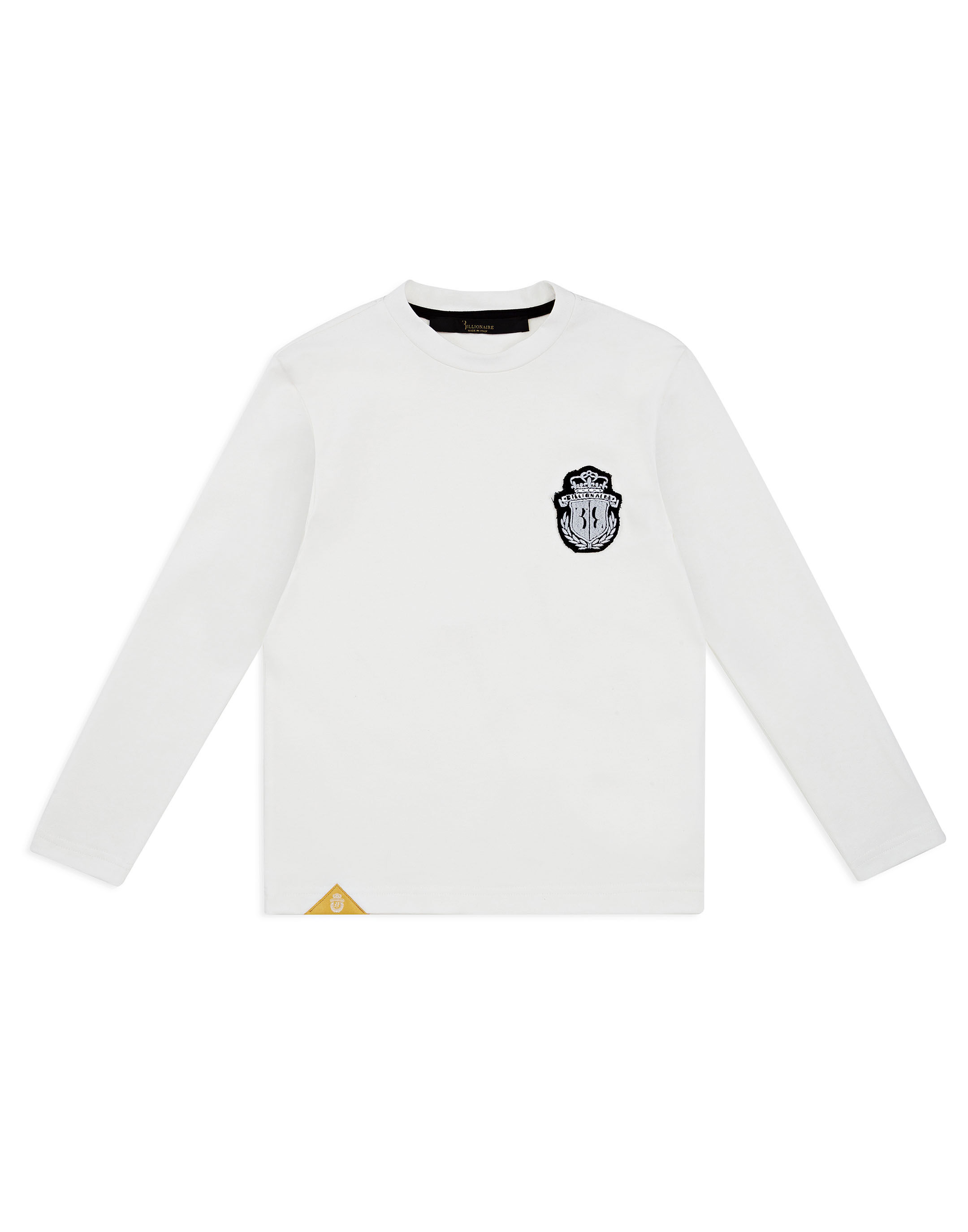 Billionaire T-shirt Round Neck LS Crest