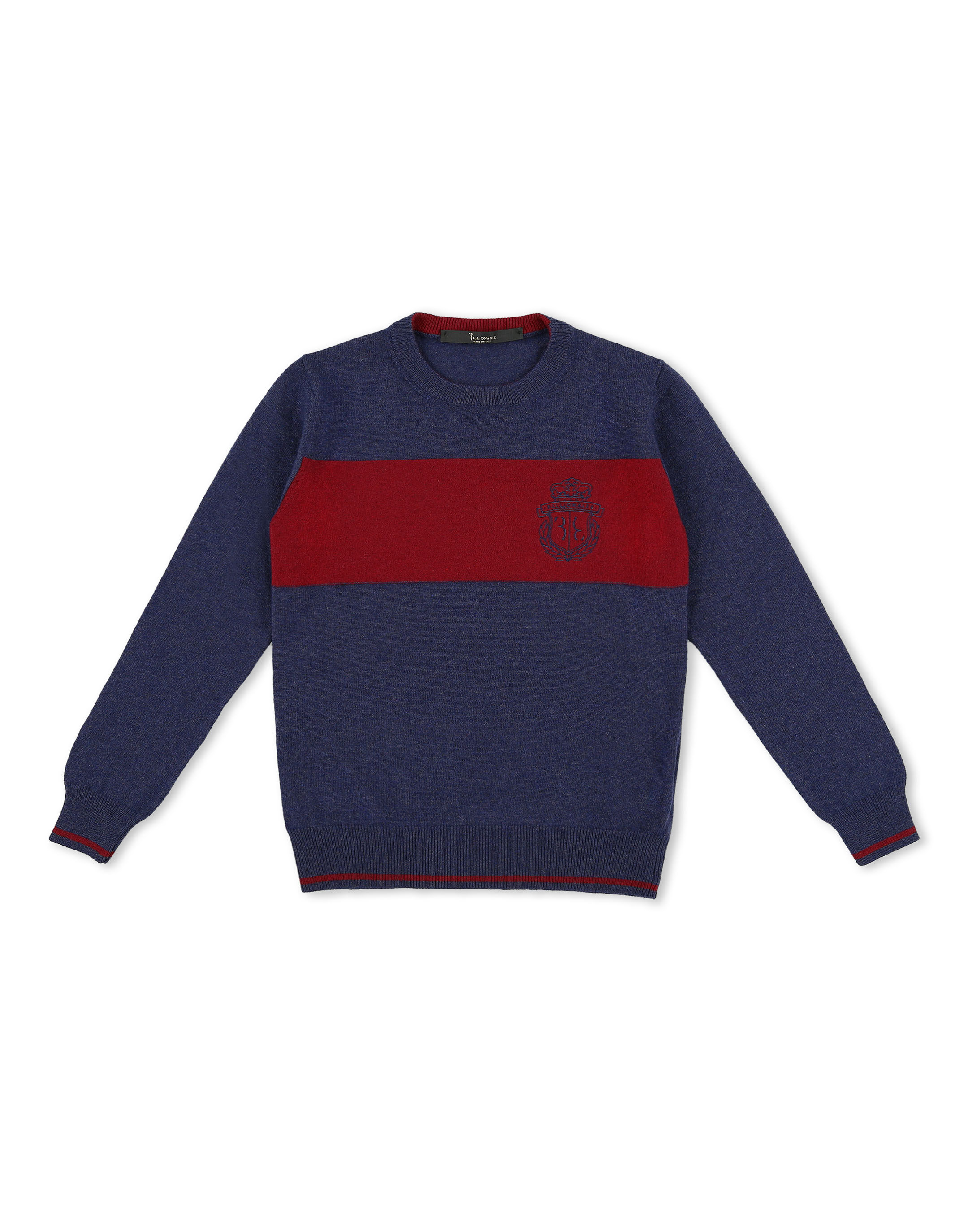 Billionaire Pullover Round Neck LS Stripes