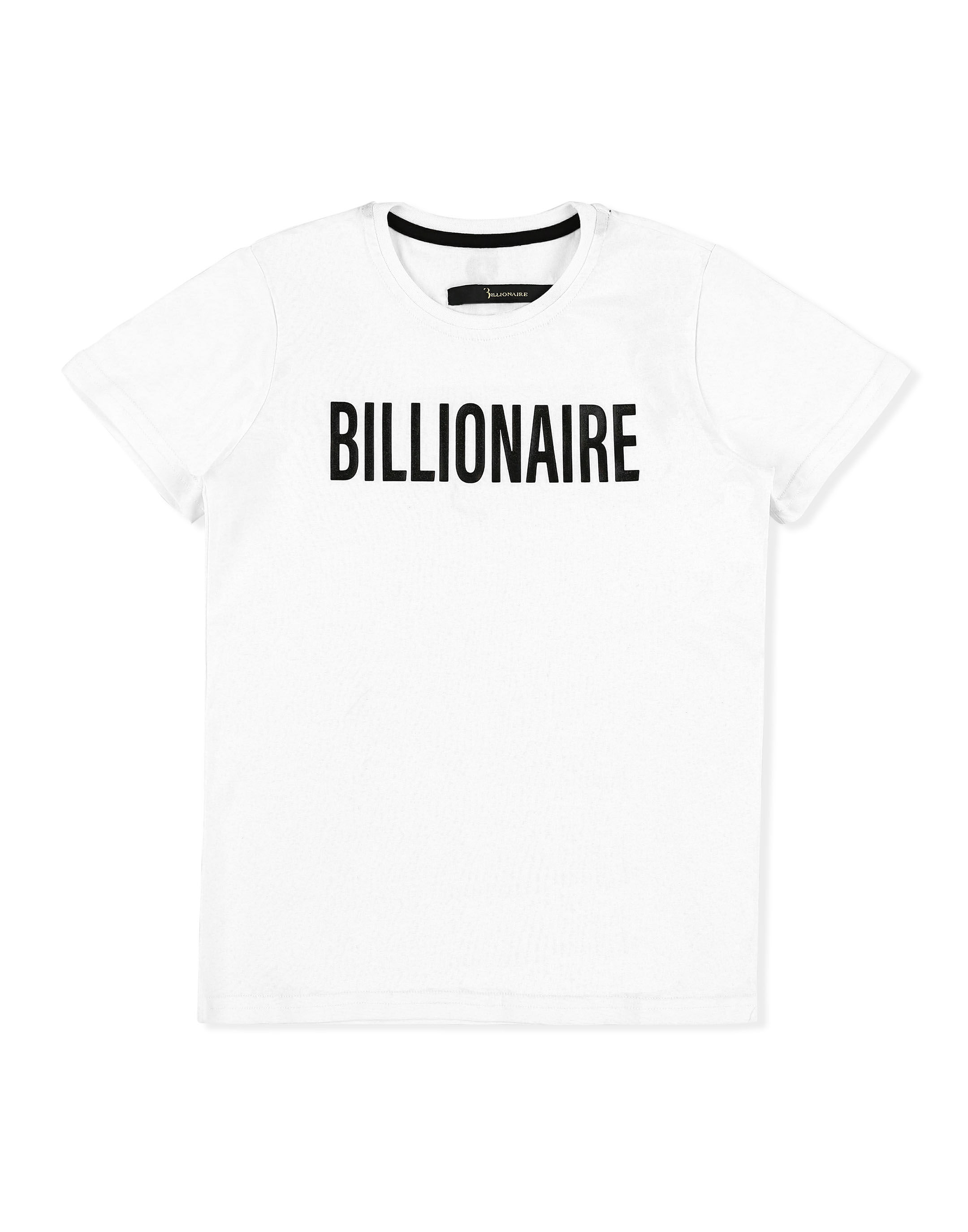 Billionaire T-shirt Round Neck SS Logos