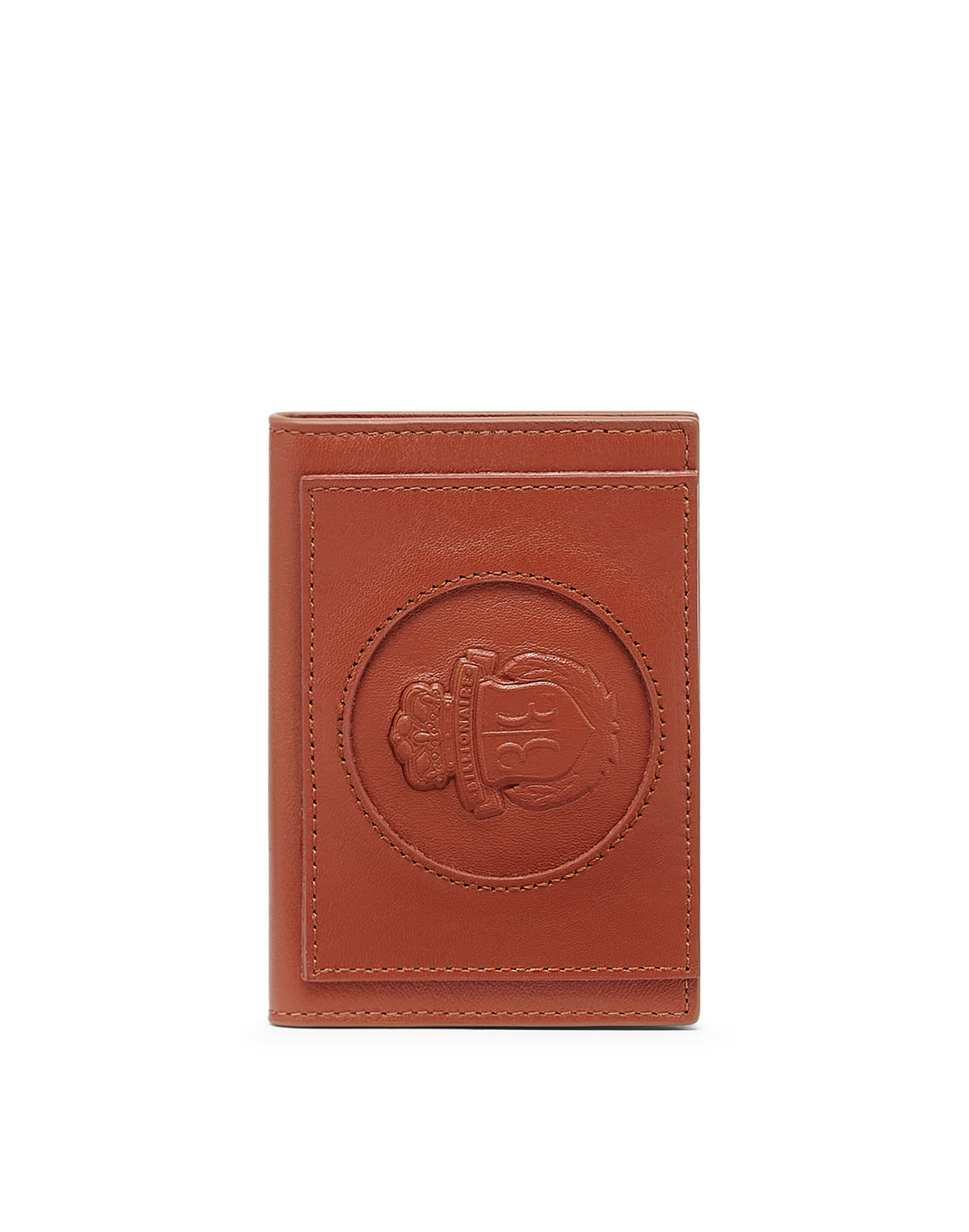 Billionaire Leather Credit Cards Holder Crest