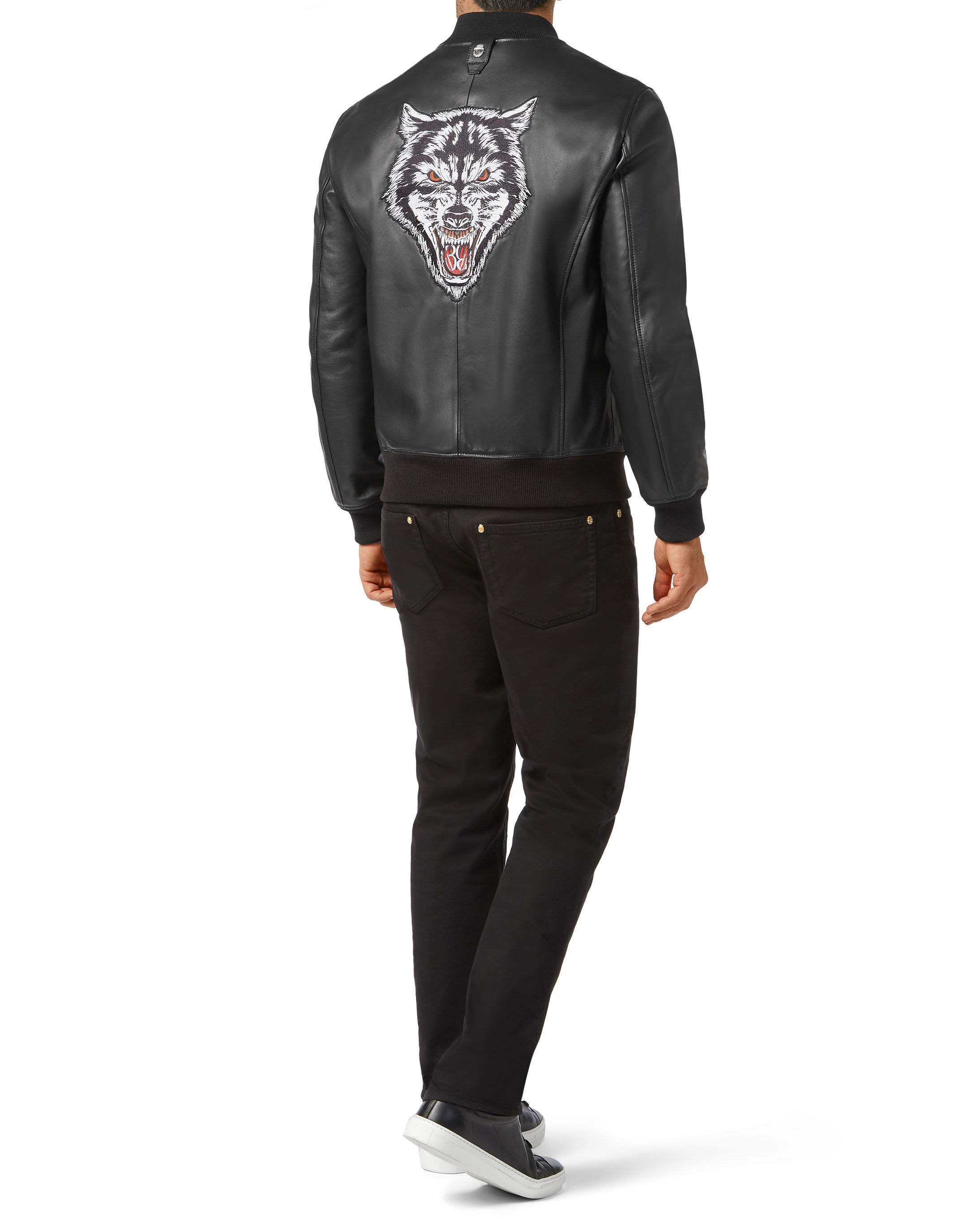 Billionaire Leather Bomber Wolf