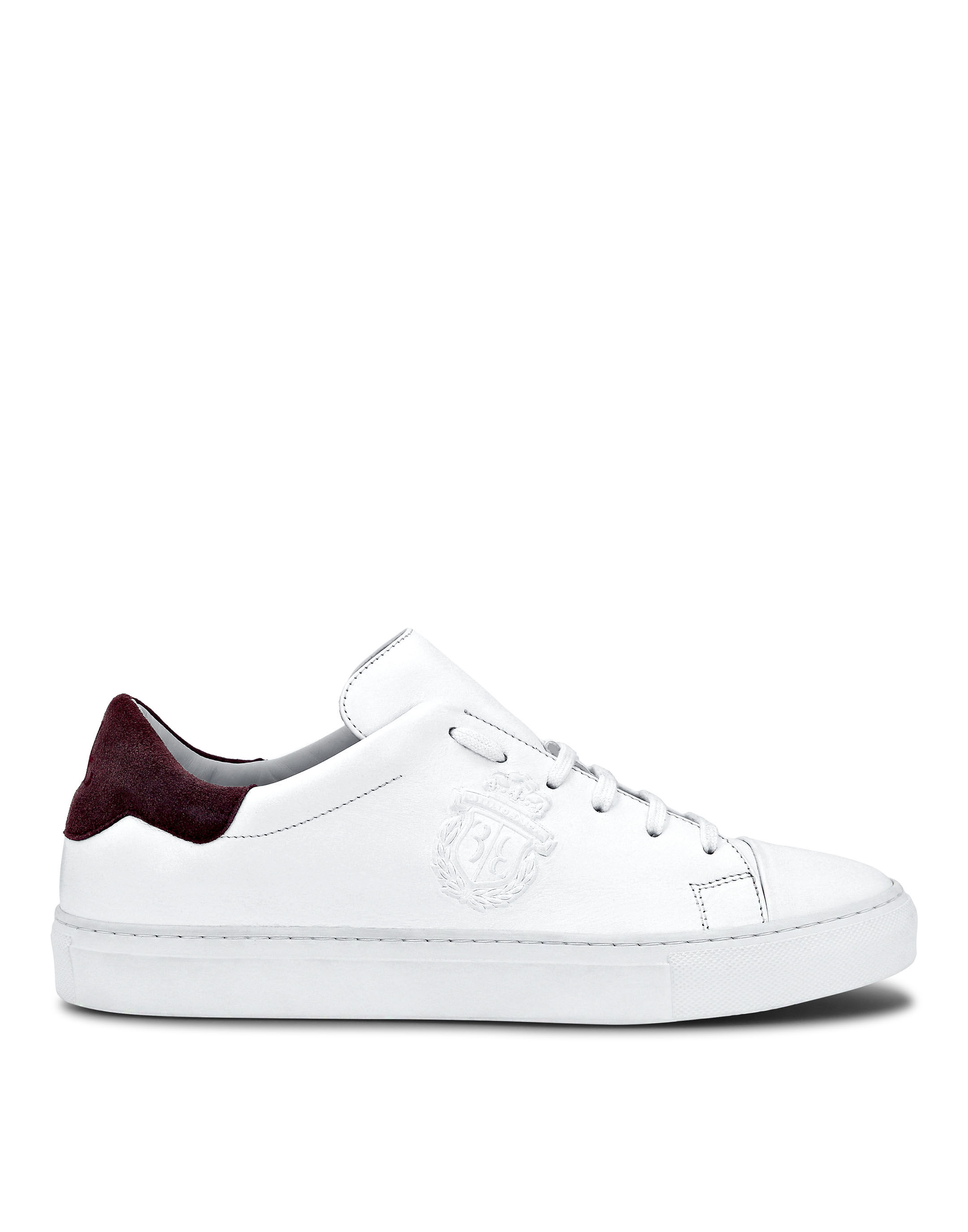 Billionaire Leather Lo-Top Sneakers Crest