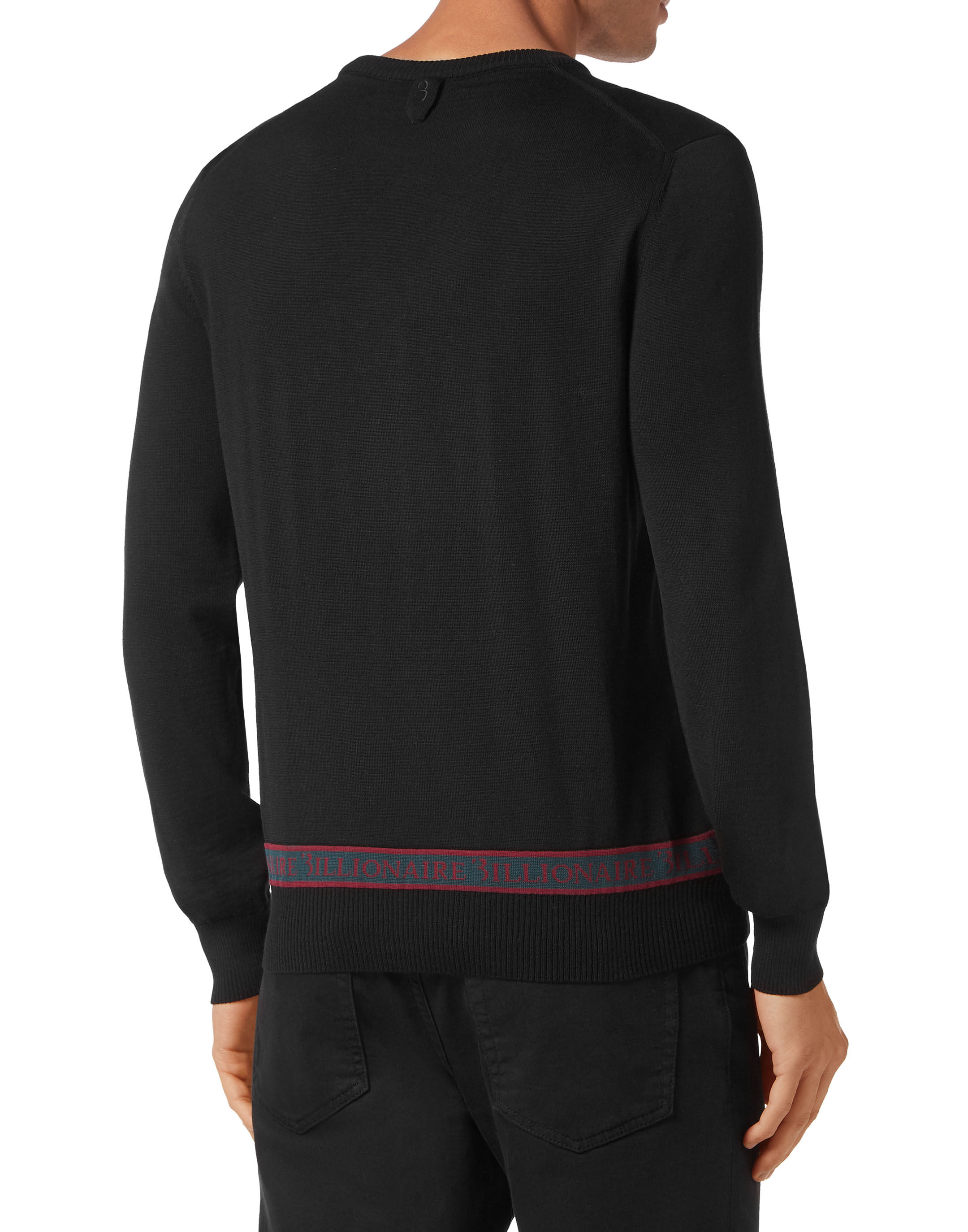 Billionaire Wool and Silk Pullover Round Neck LS