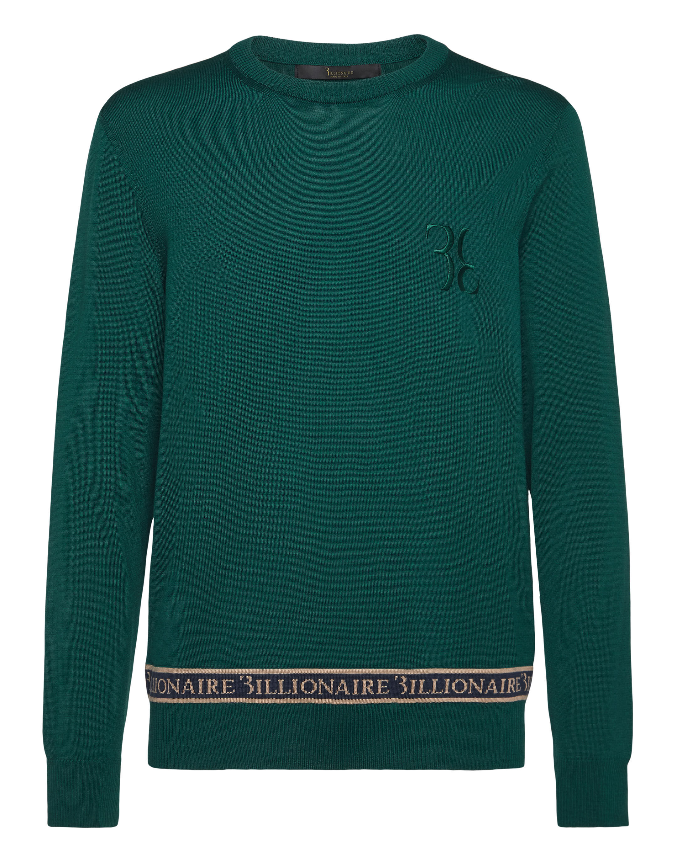 Billionaire Wool and Silk Pullover Round Neck LS