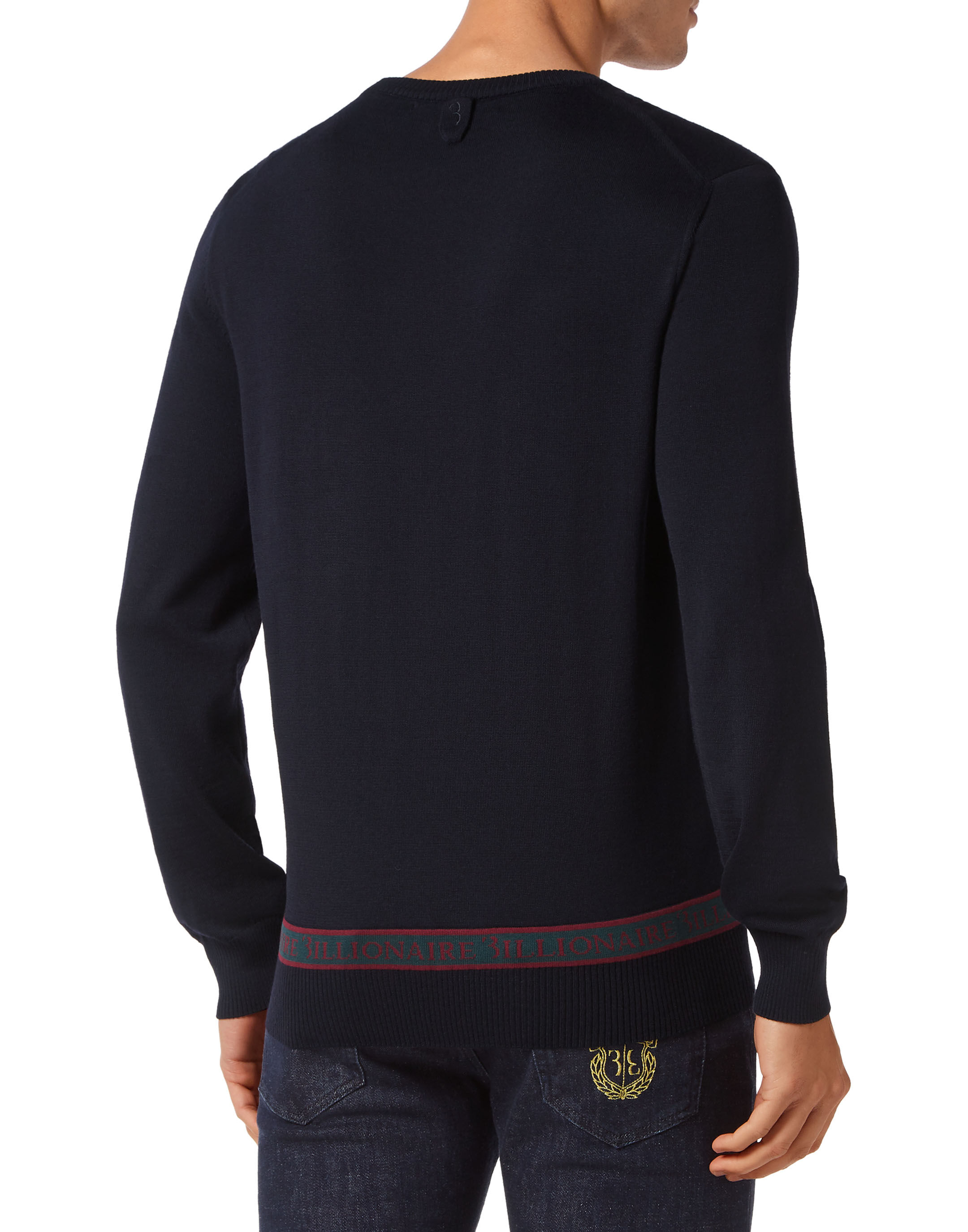 Billionaire Wool and Silk Pullover Round Neck LS