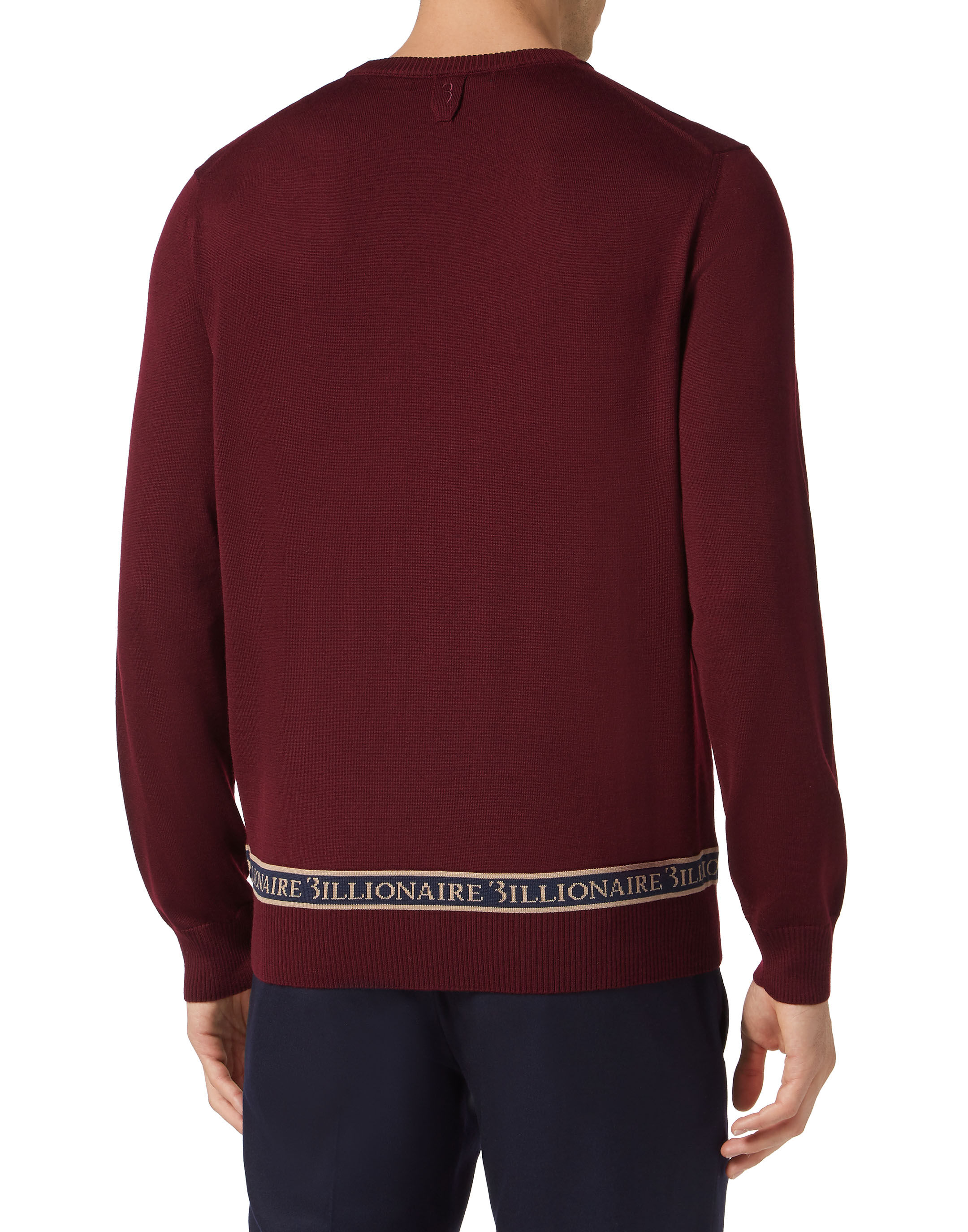 Billionaire Wool and Silk Pullover Round Neck LS