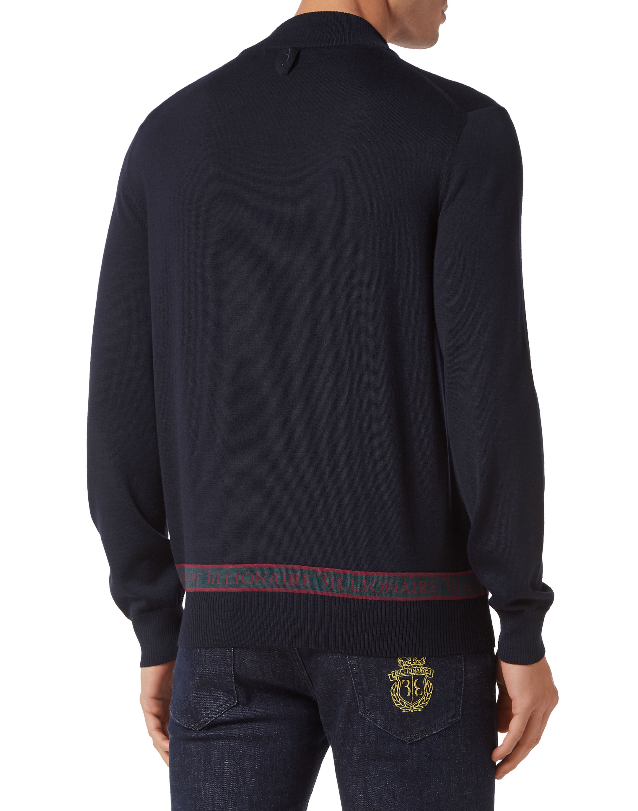 Billionaire Wool and Silk Pullover full zip