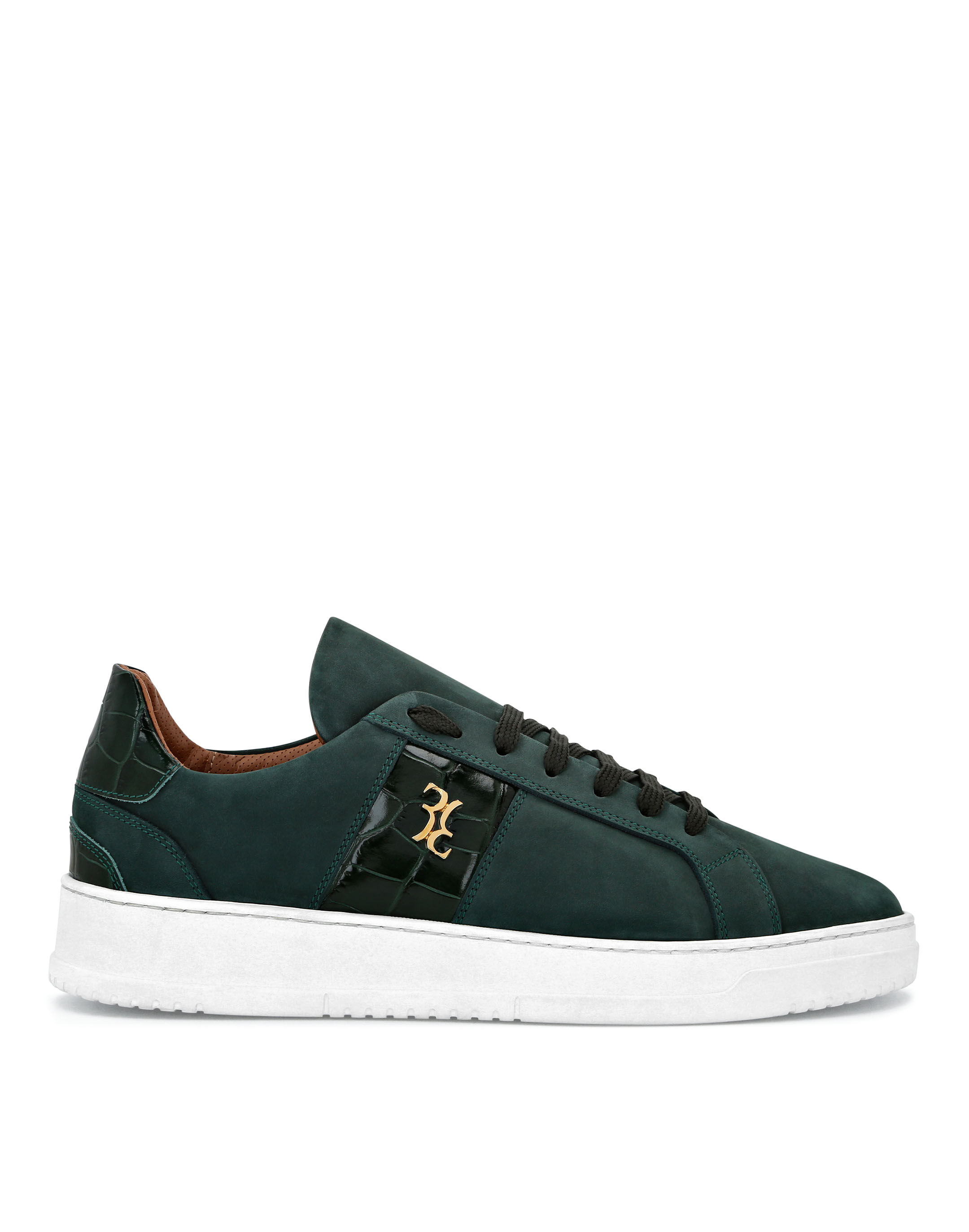 Billionaire Nabuk and Leather Lo-Top Sneakers