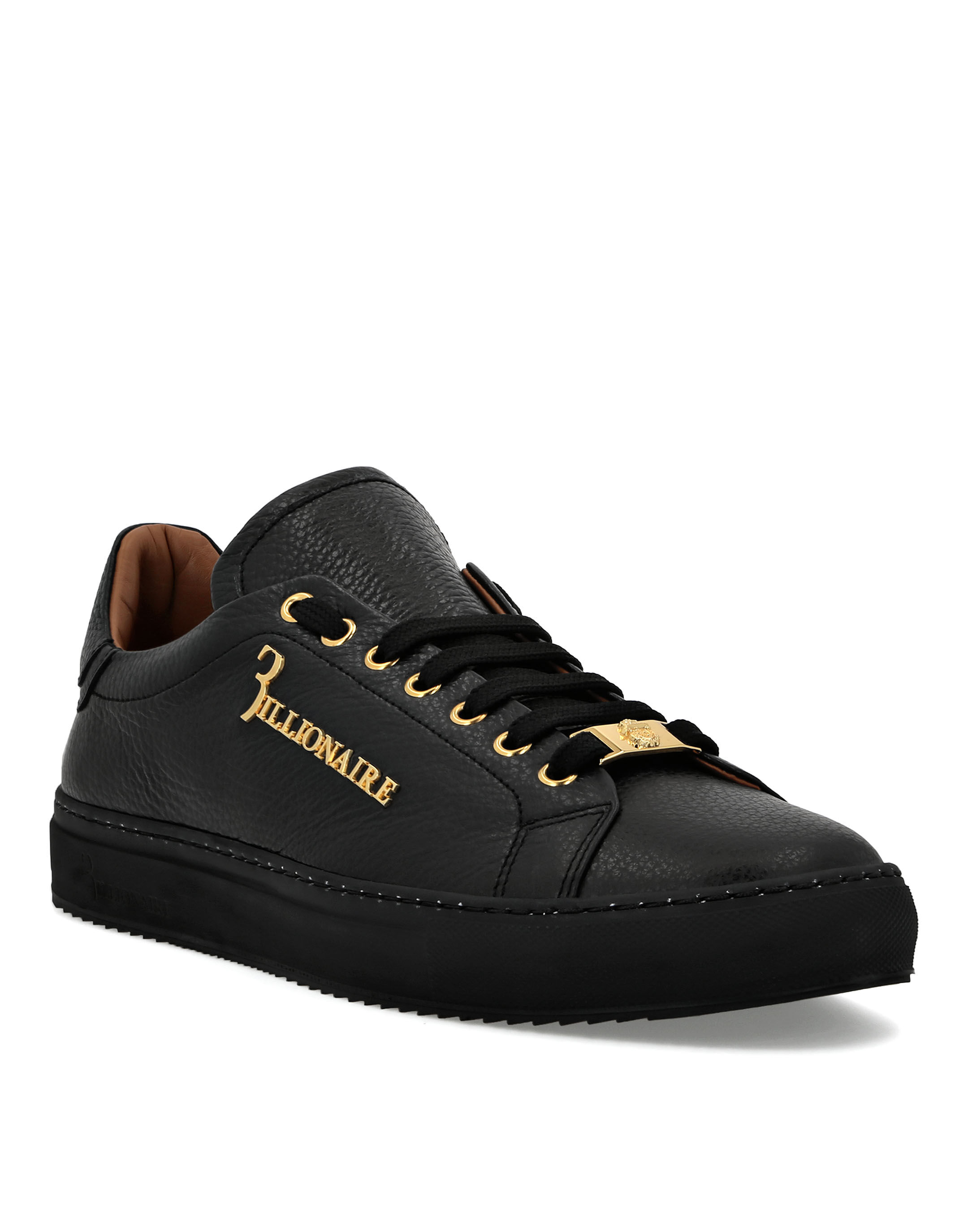 Billionaire Leather Lo-Top Sneakers