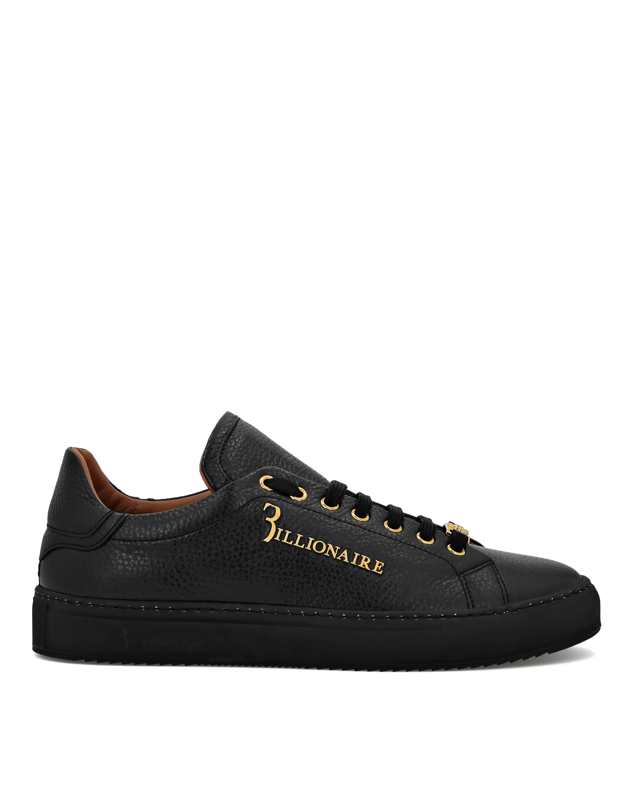 Billionaire Leather Lo-Top Sneakers