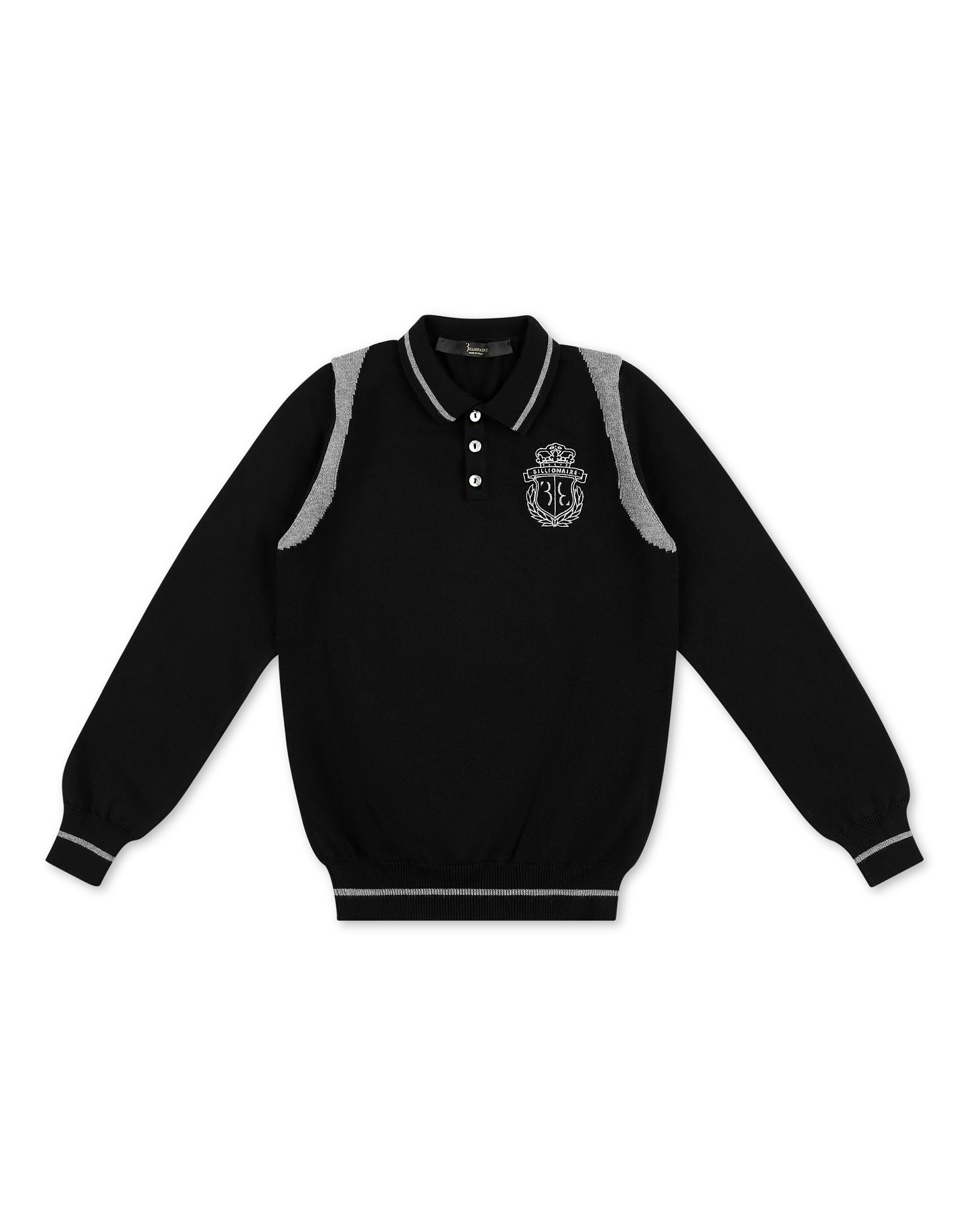 Billionaire Pullover Polo-Neck LS Crest