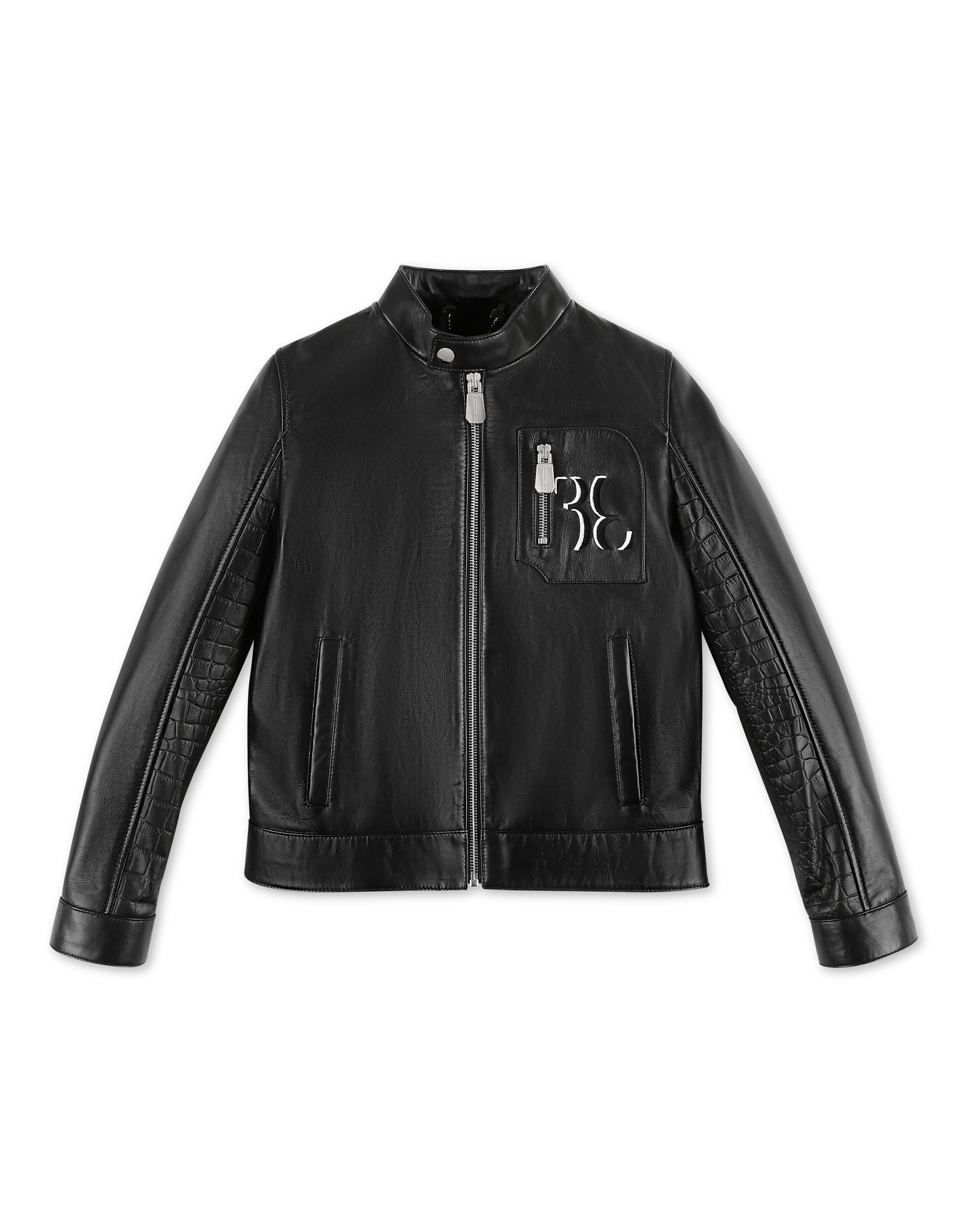 Billionaire Leather Bomber Double B