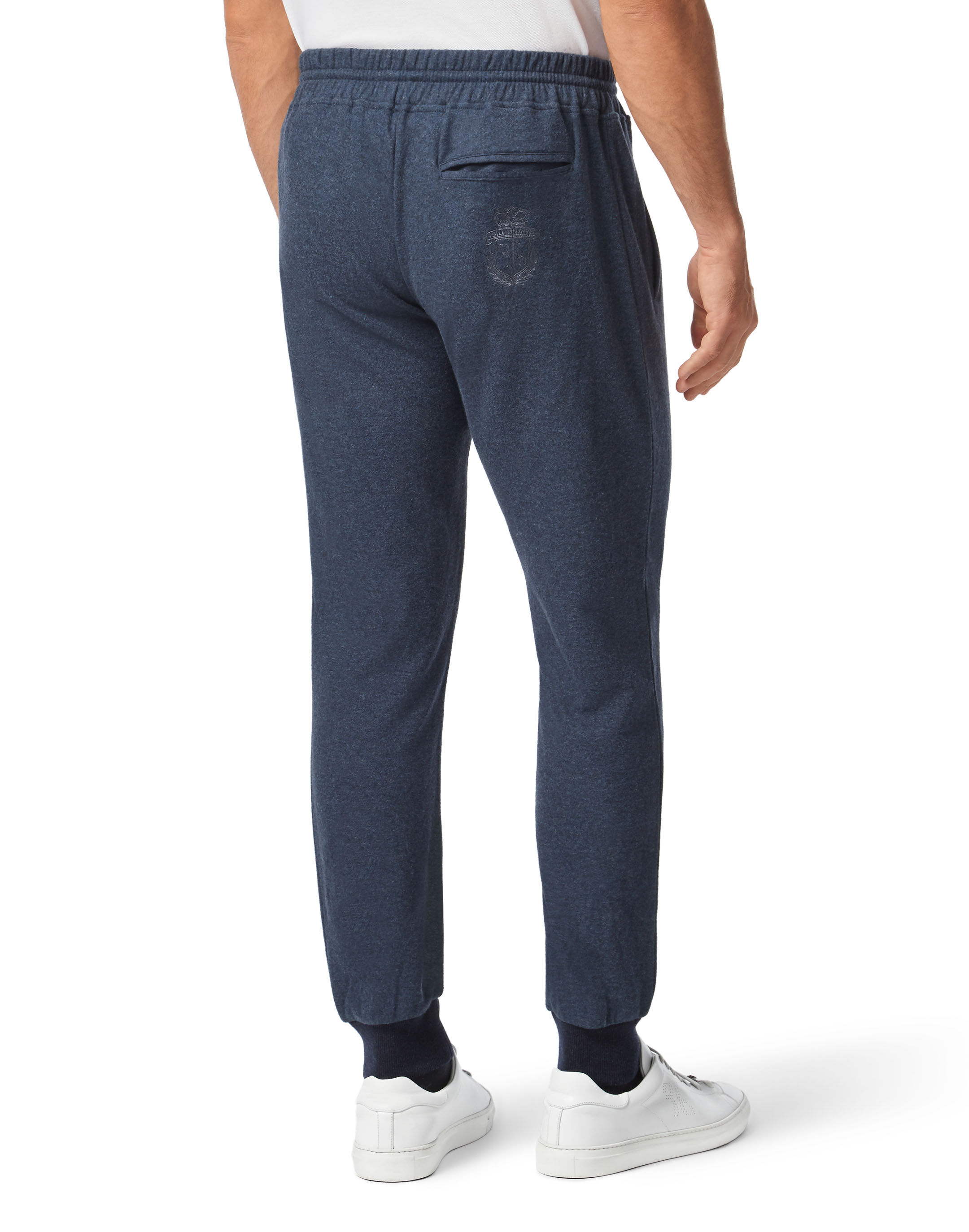 Billionaire Cotton and Cashmere Jogging Trousers Crest