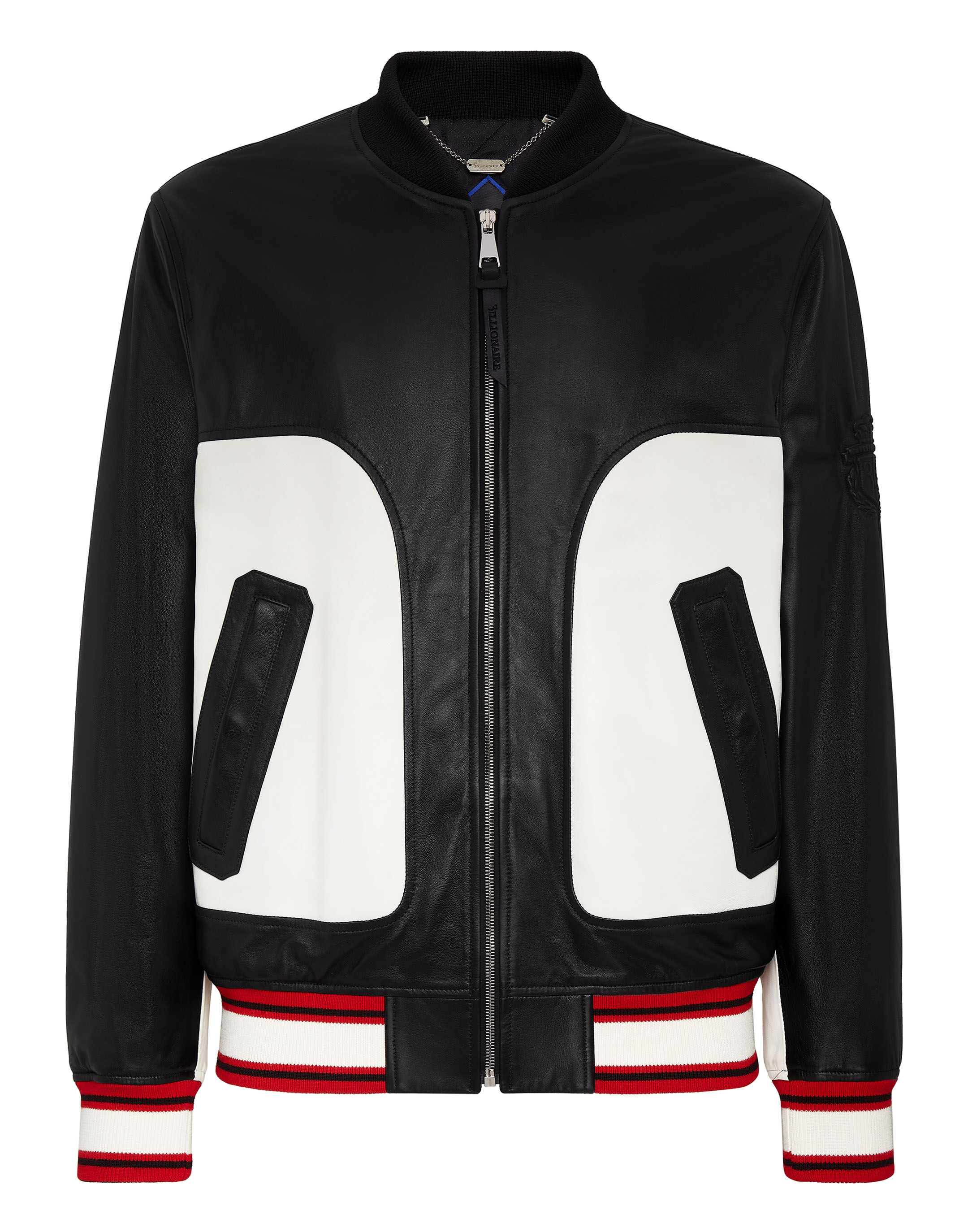 Billionaire Leather Bomber Crest