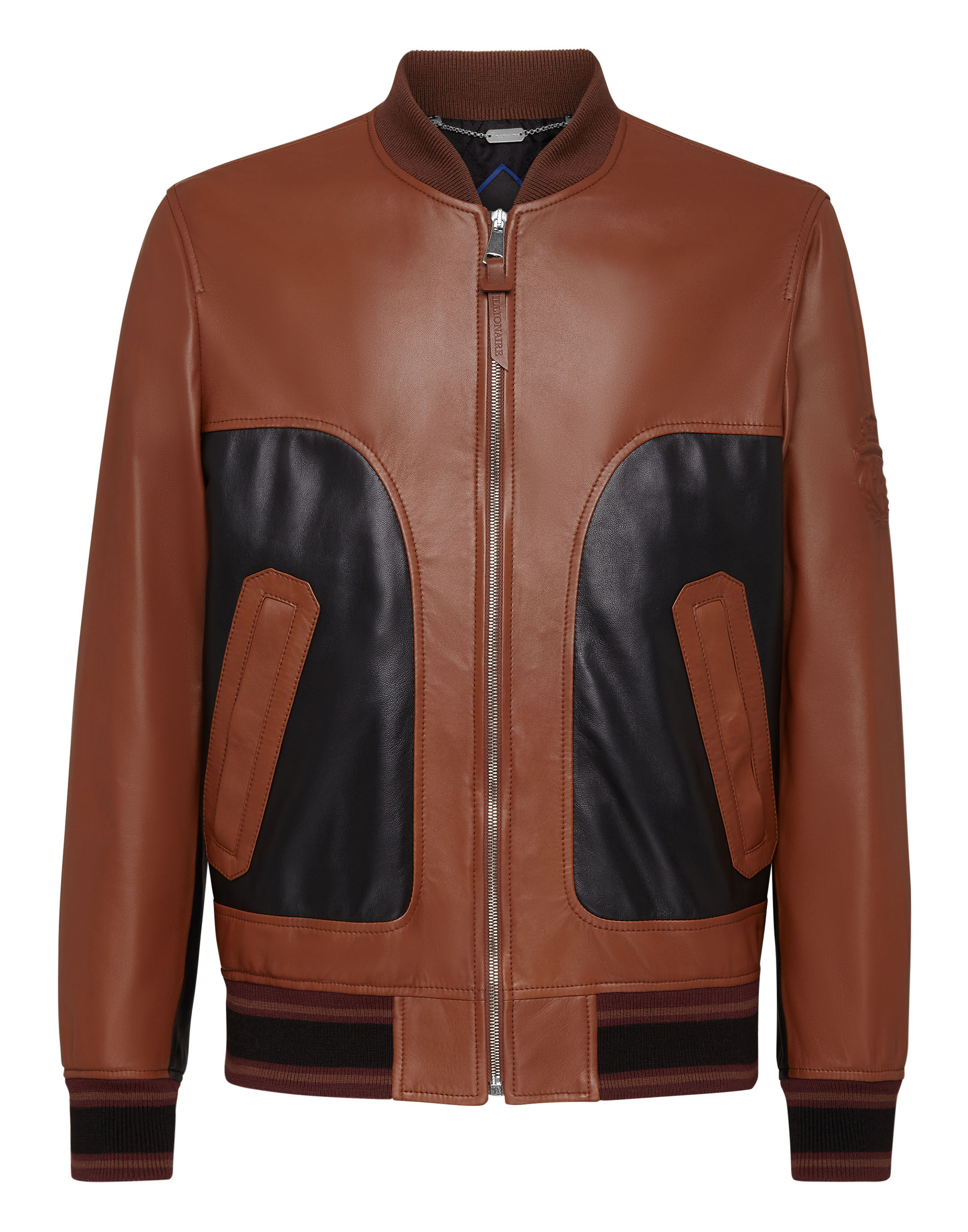 Billionaire Leather Bomber Crest