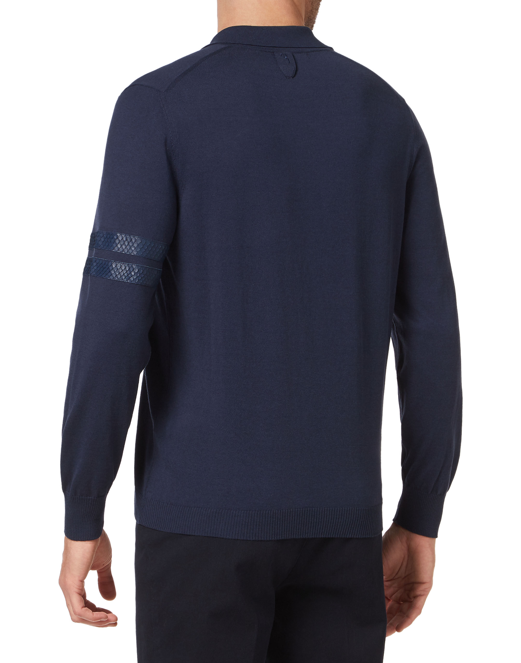 Billionaire Knit Pullover Polo-Neck LS