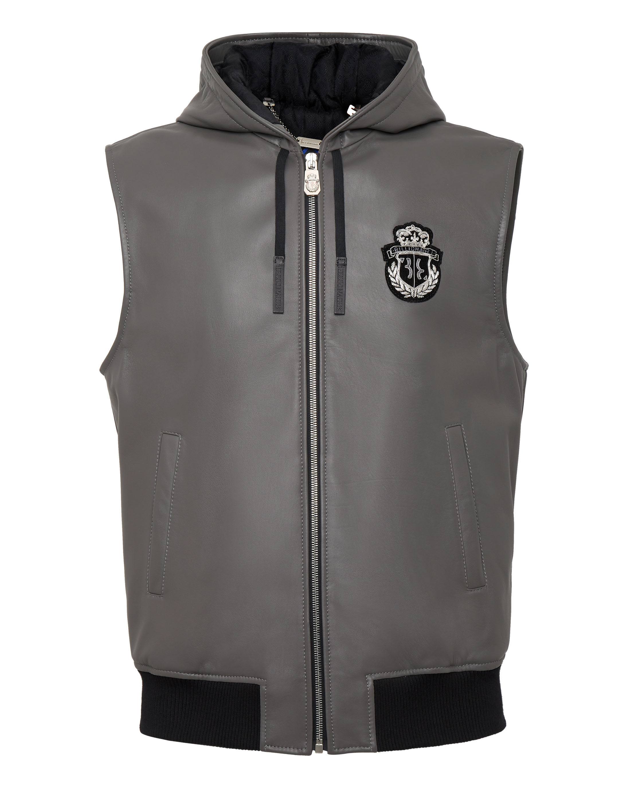 Billionaire Sleeveless Leather Vest