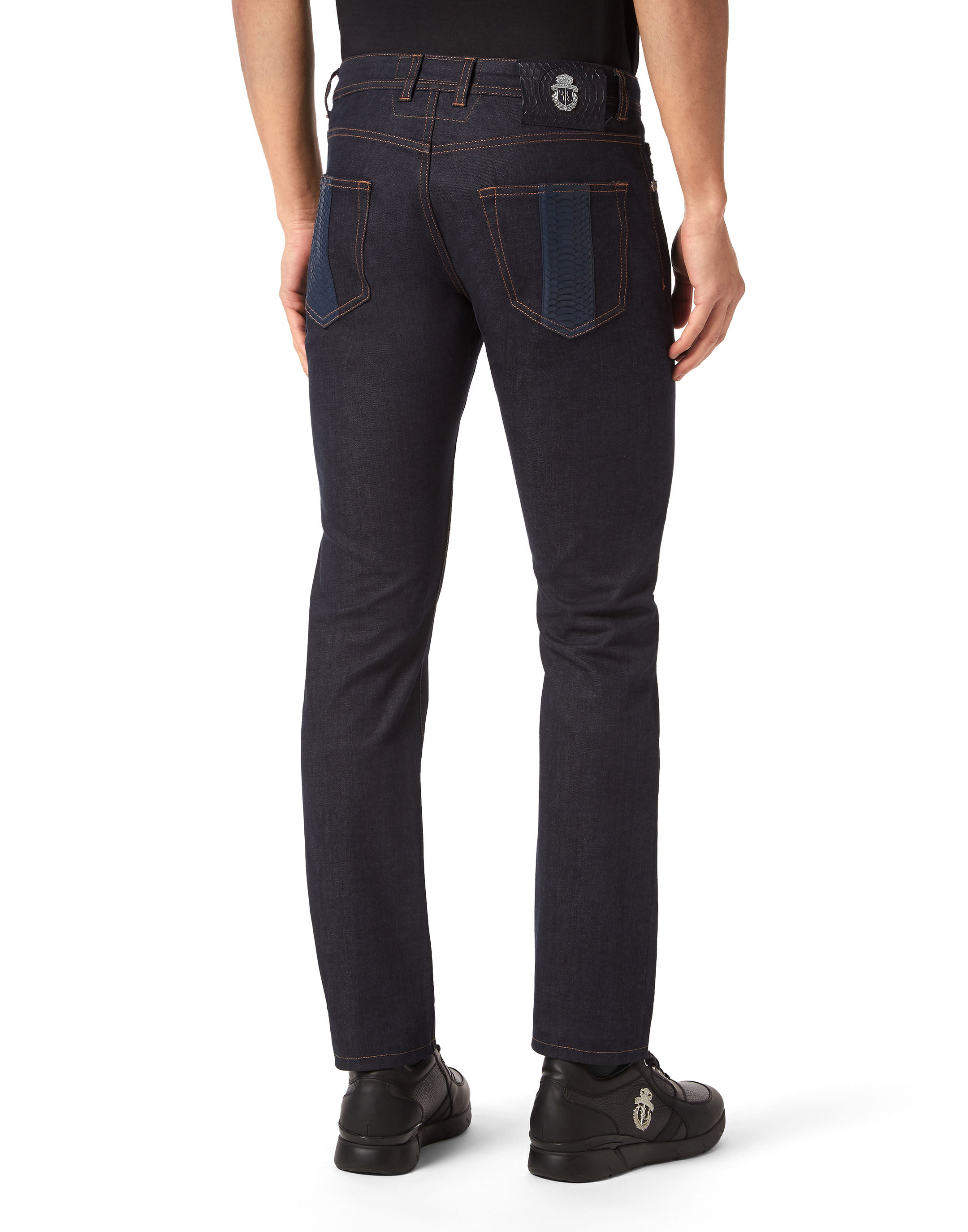 Billionaire Denim Trousers Super Straight Cut Fit Elaphe