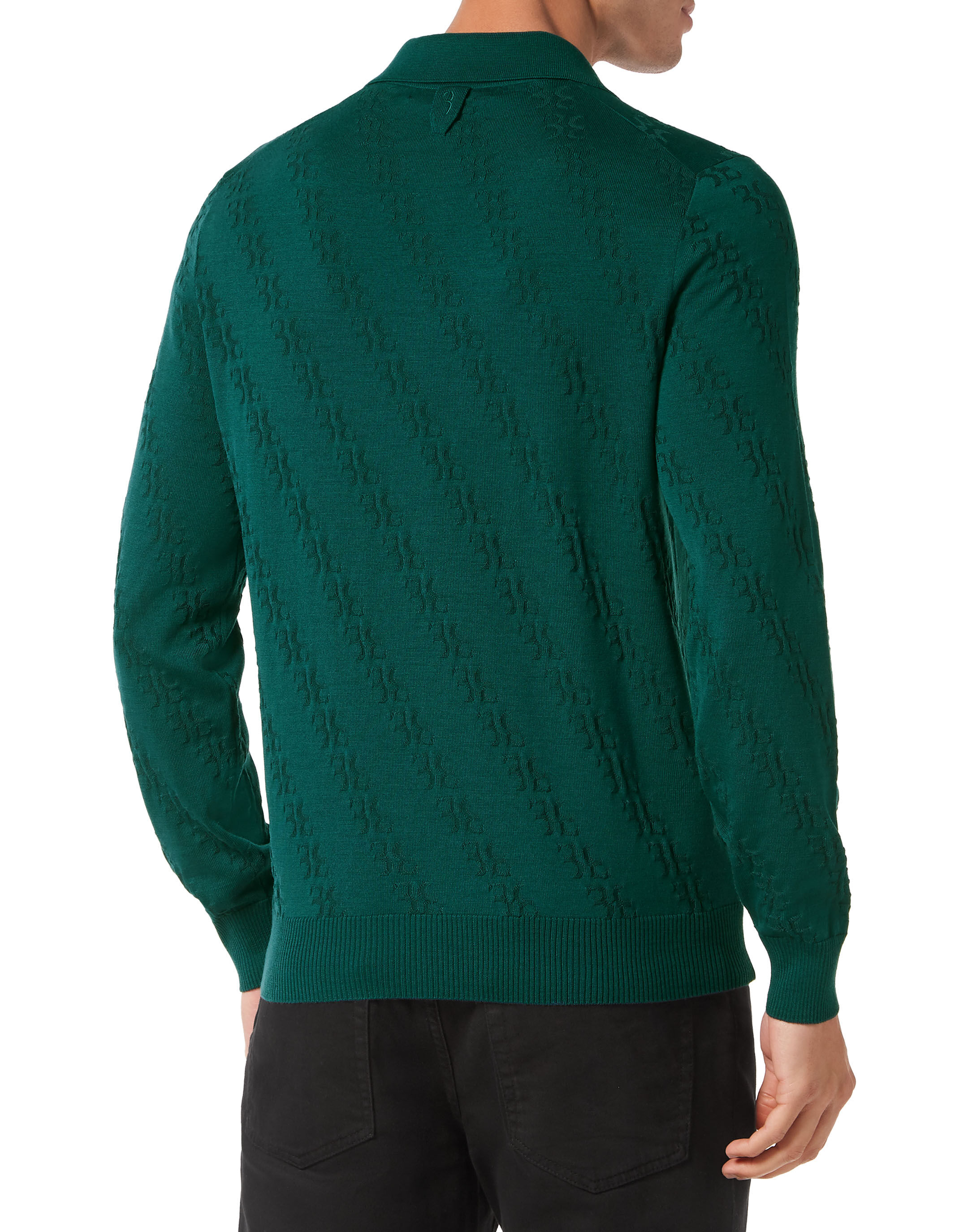 Billionaire Wool and Silk Pullover Polo-Neck LS