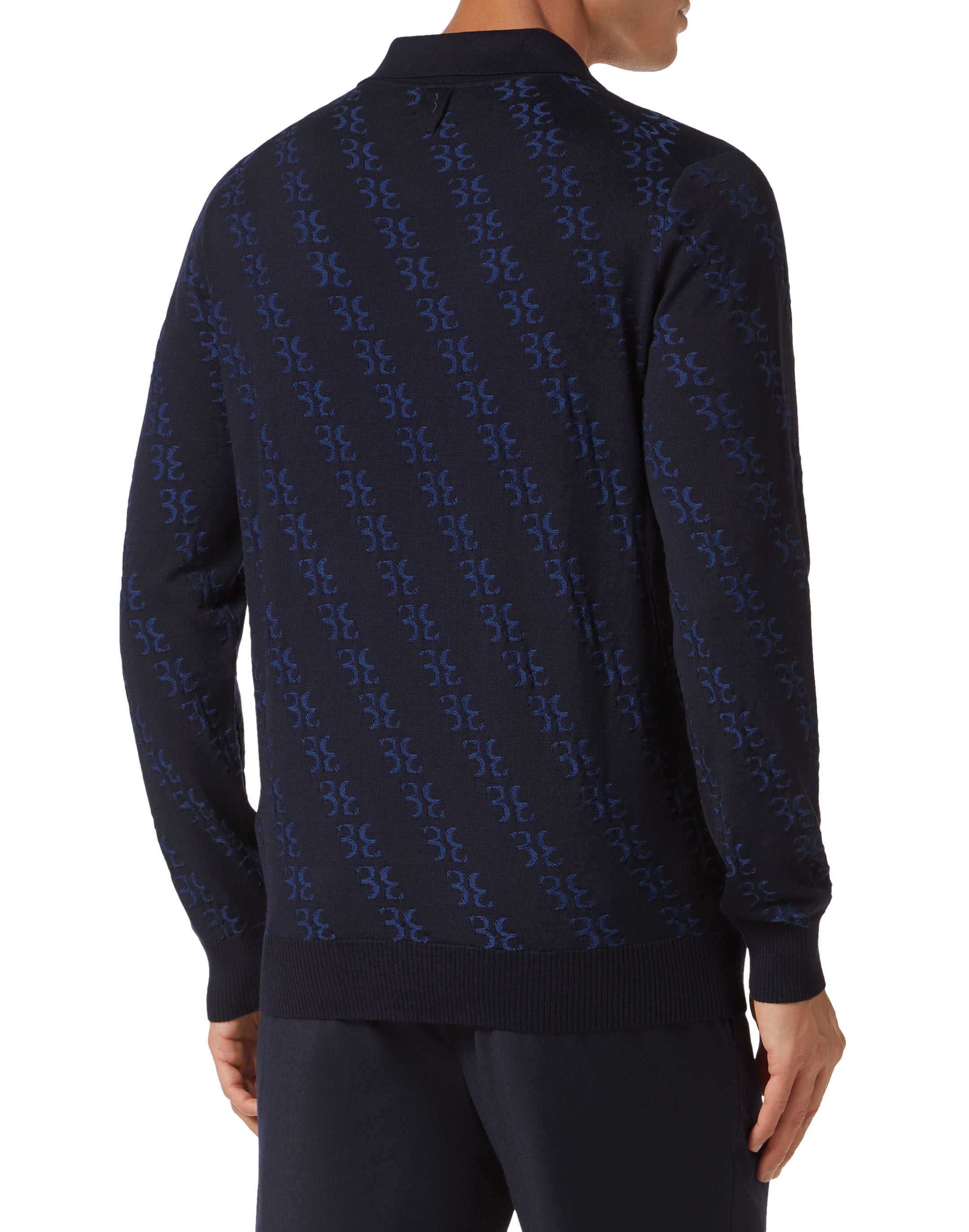 Billionaire Wool and Silk Pullover Polo-Neck LS